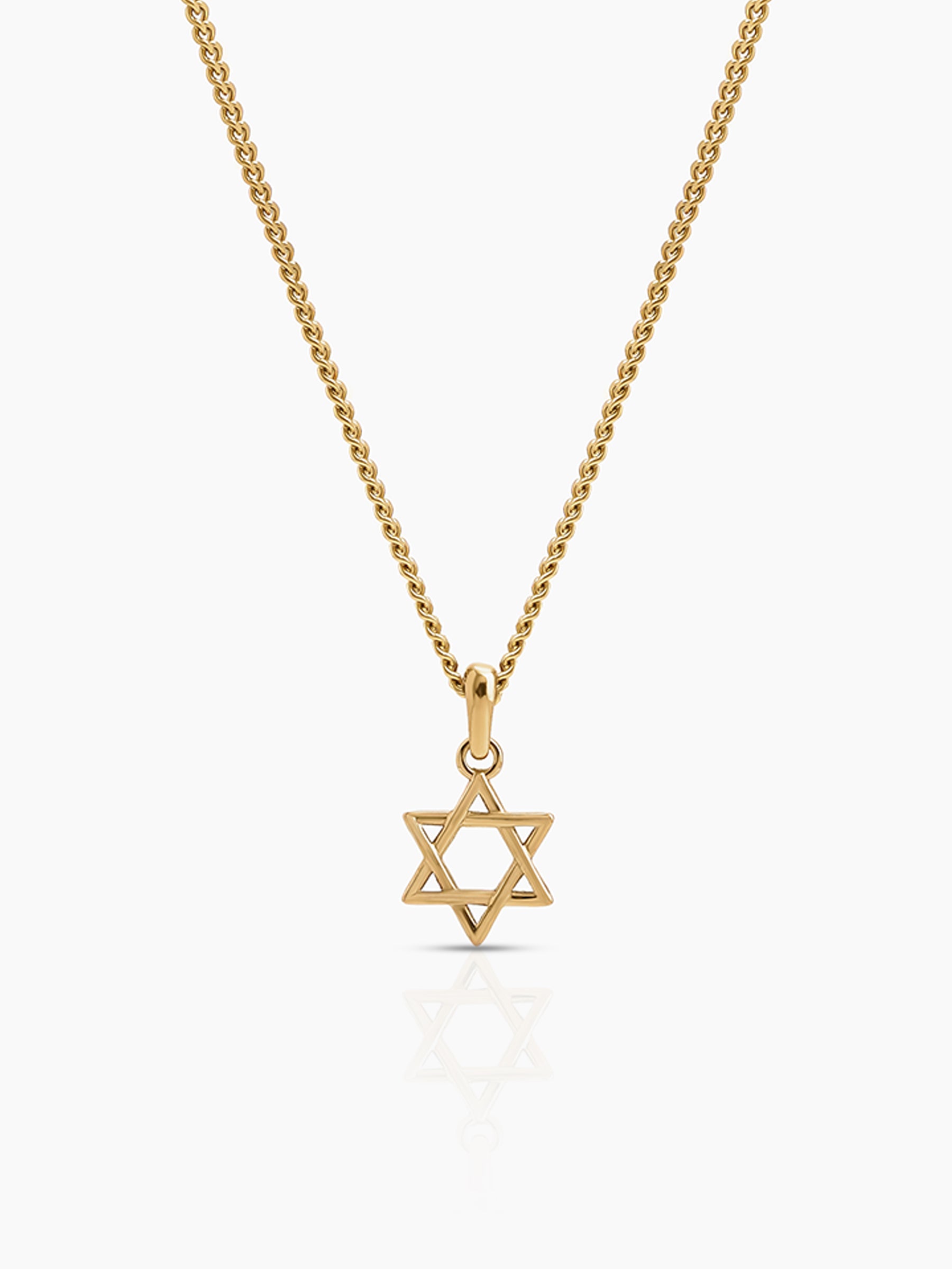 Tavik Hex Star 18K Gold Plated Men’s Chain Pendant Gold