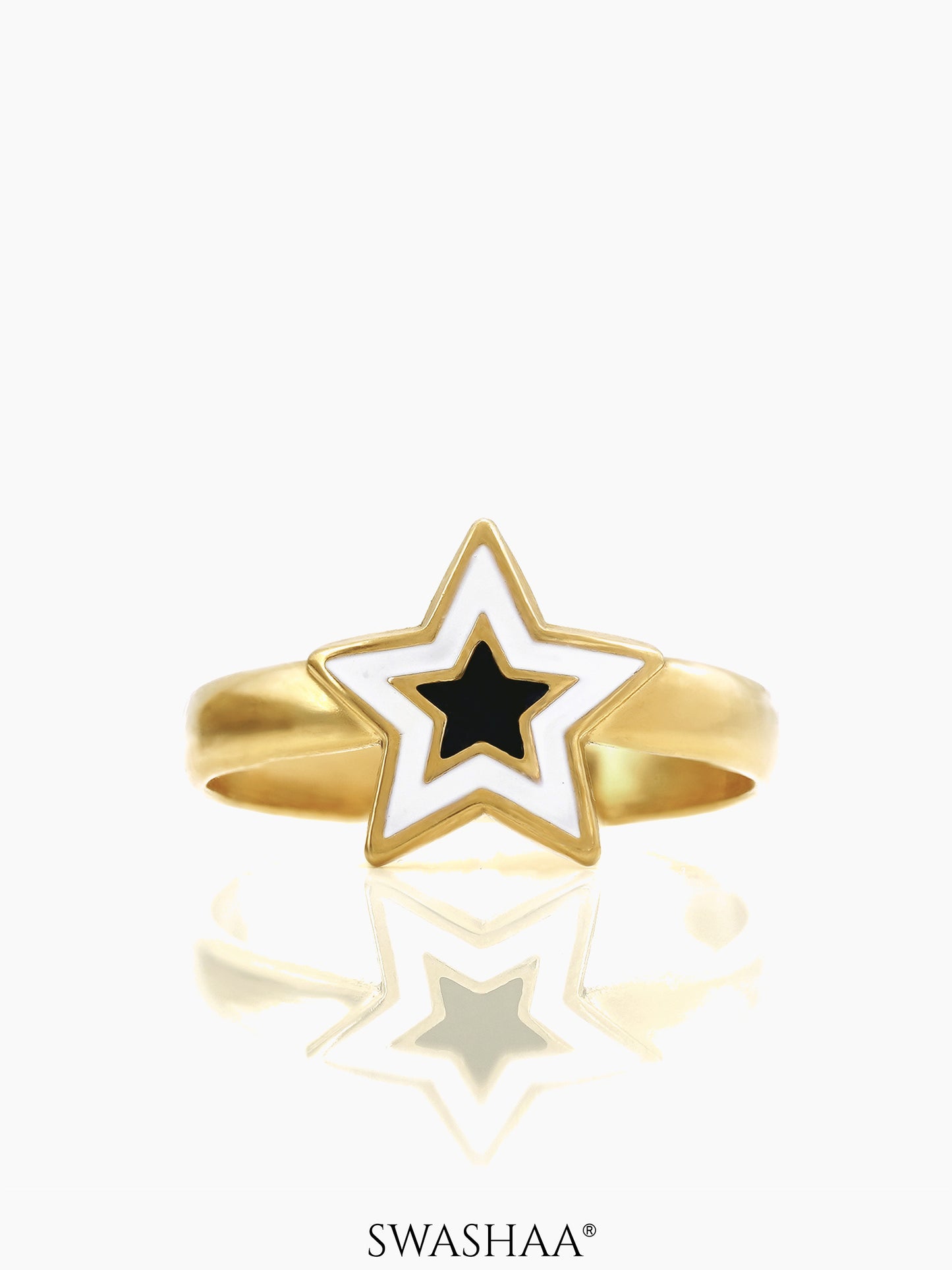 Telca Star 18K Gold Plated Ring