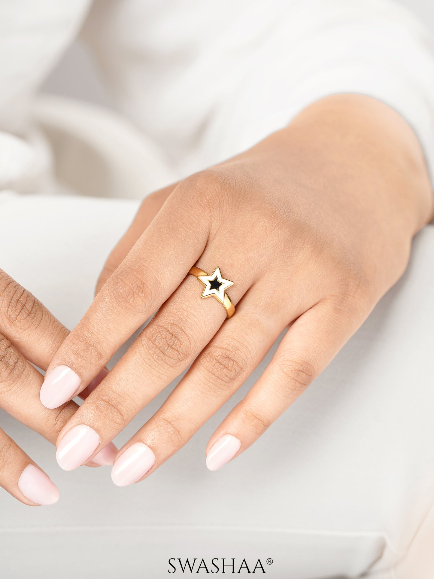 Telca Star 18K Gold Plated Ring