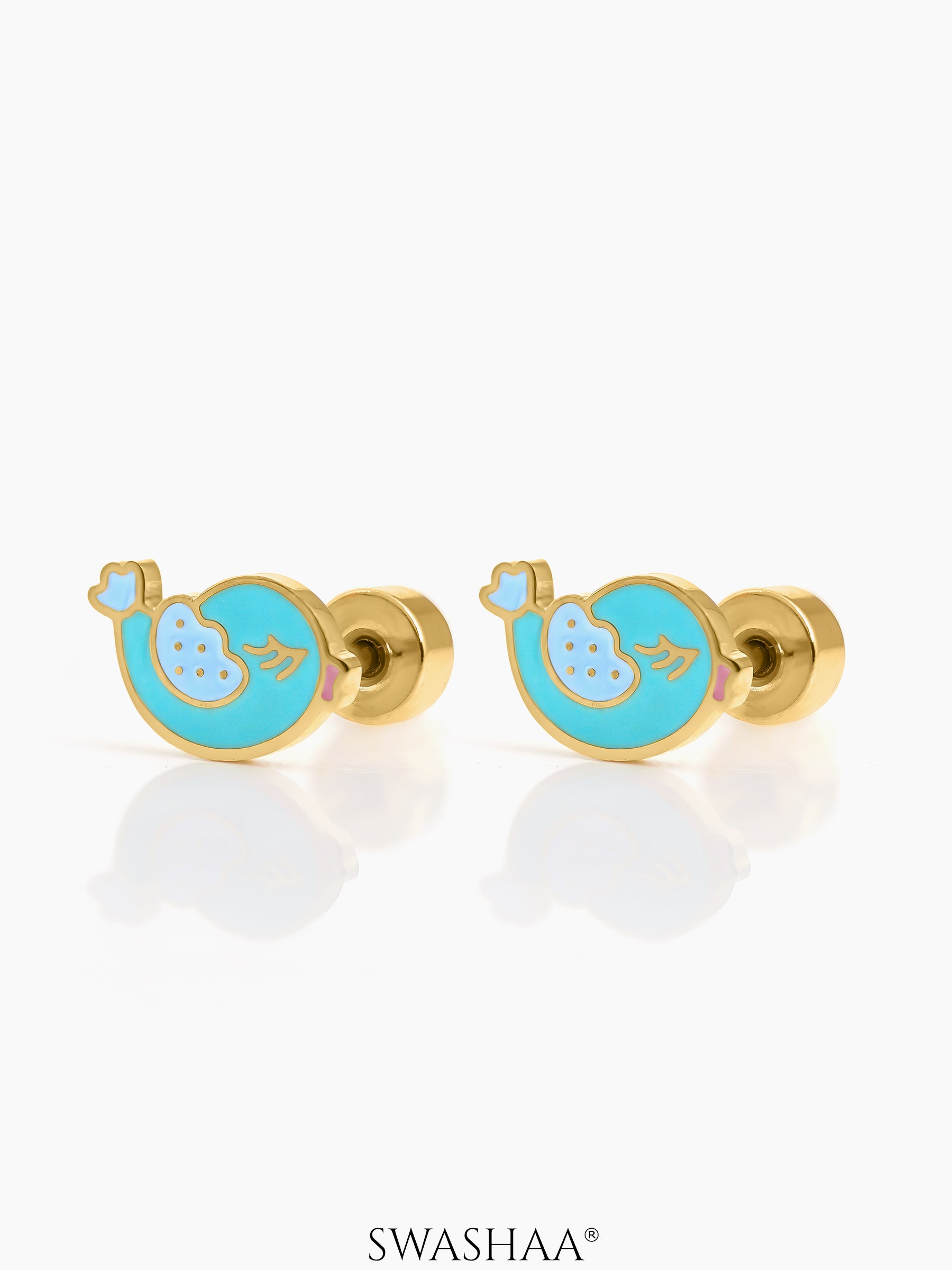 Tippy Bird 18K Gold Plated Kid’s Earrings Gold