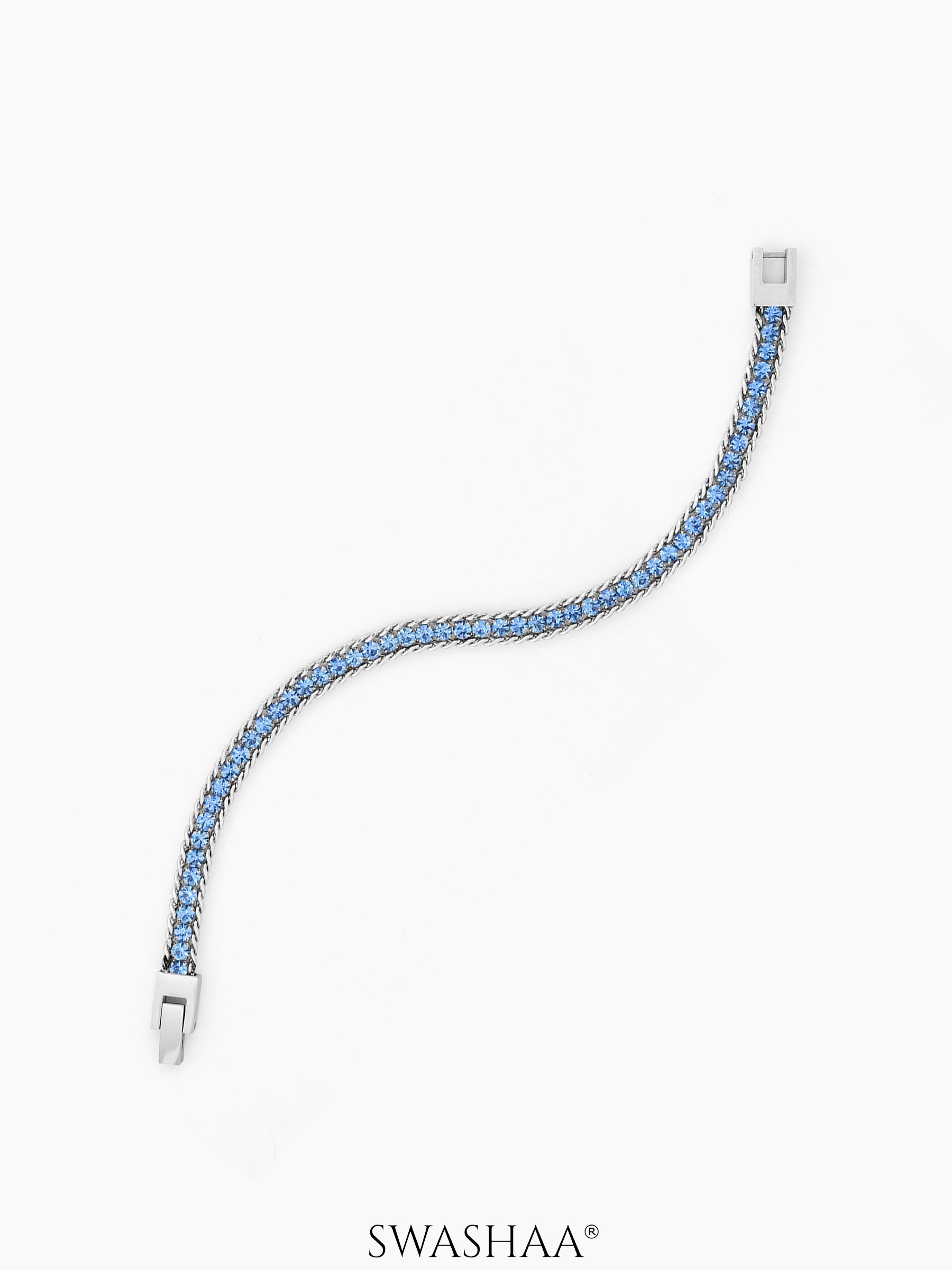 Torvian Blue Men's Bracelet Silver
