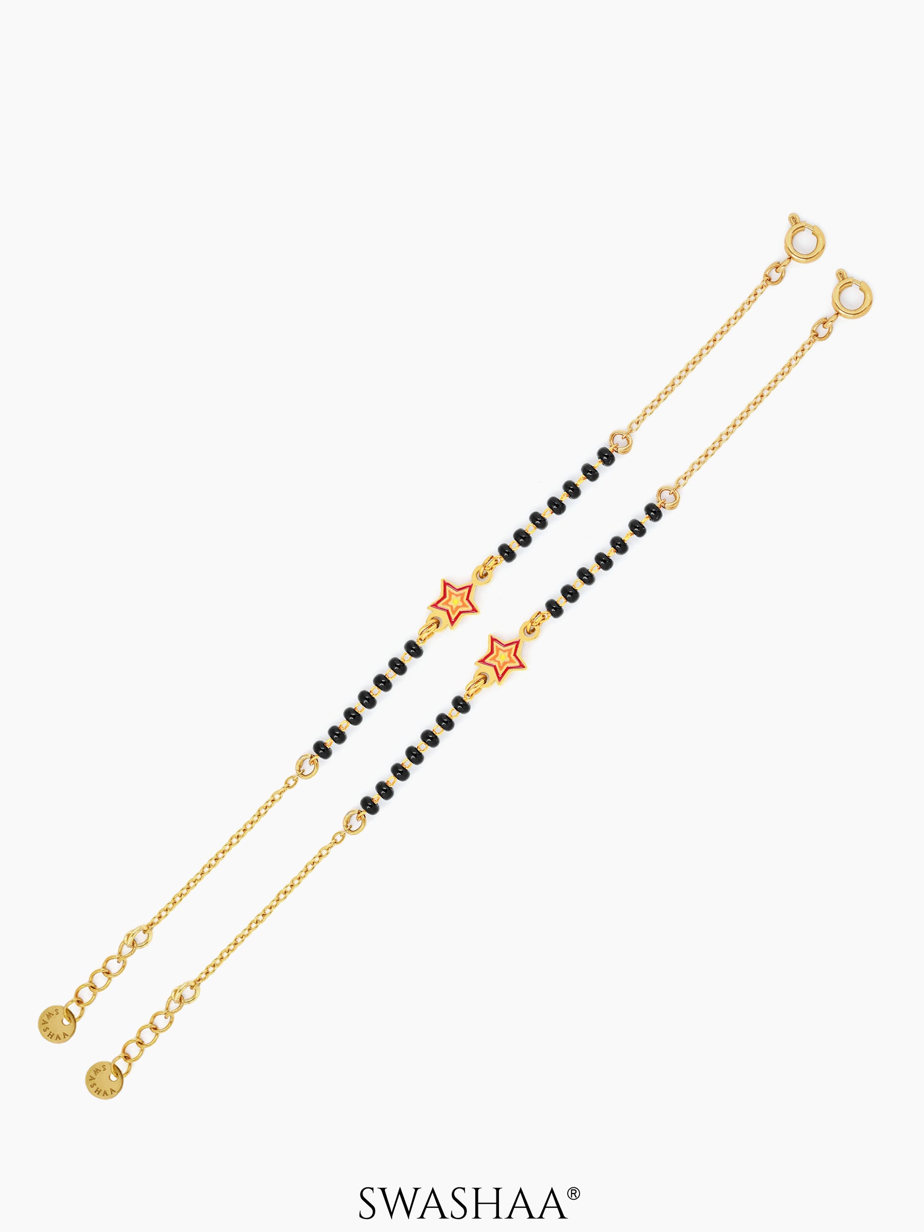 Twinkling Star Charm 18K Gold Plated Kid's Nazariya Bracelet