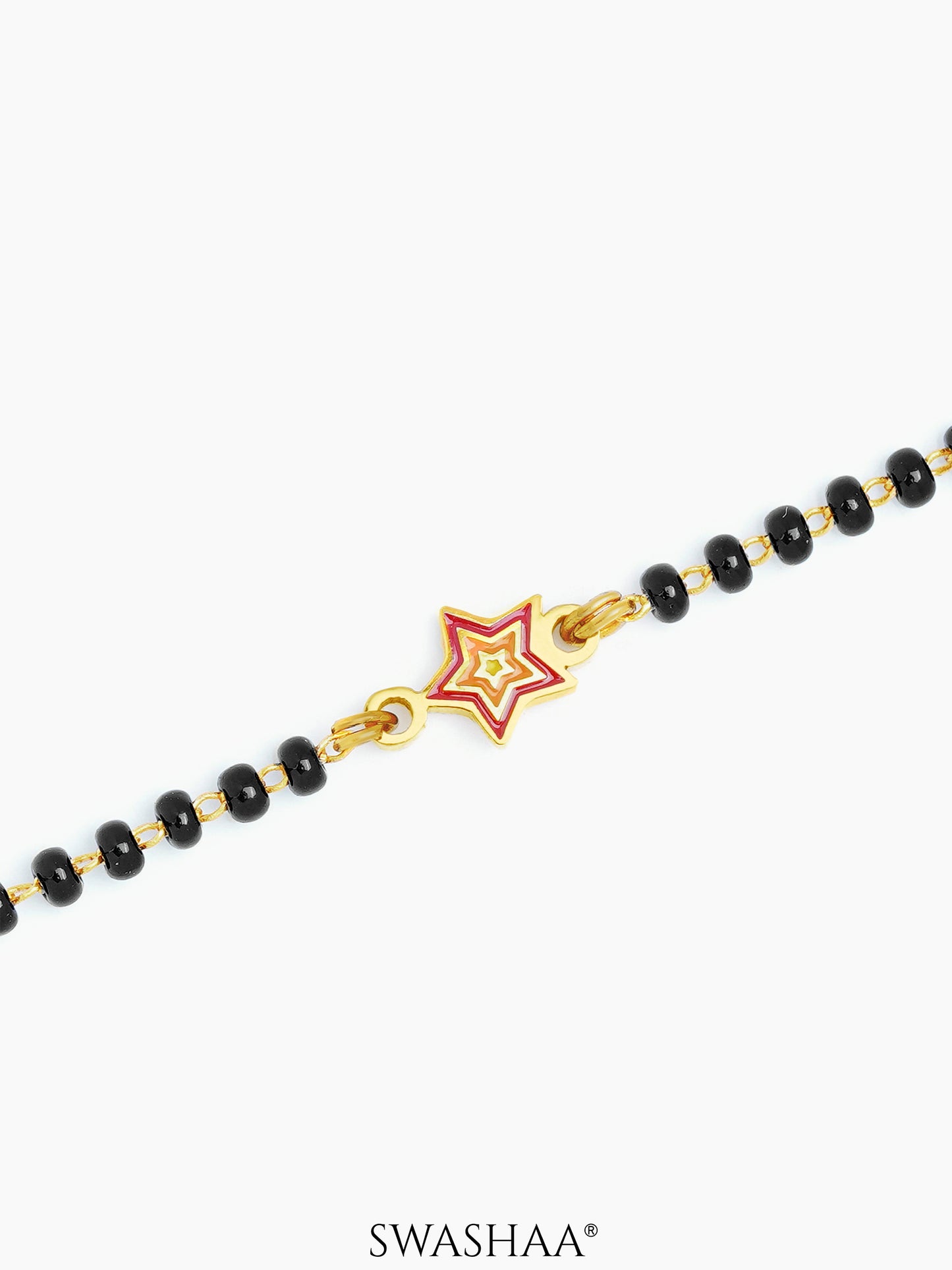 Twinkling Star Charm 18K Gold Plated Kid's Nazariya Bracelet