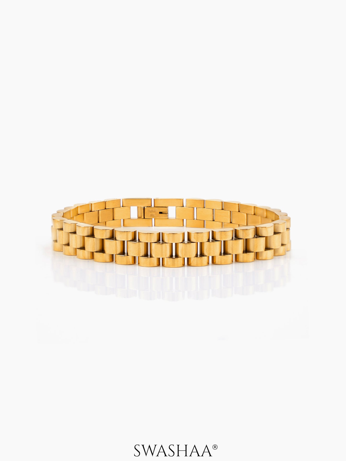 Valdez Men's Bracelet 18K Gold Plated 10 MM