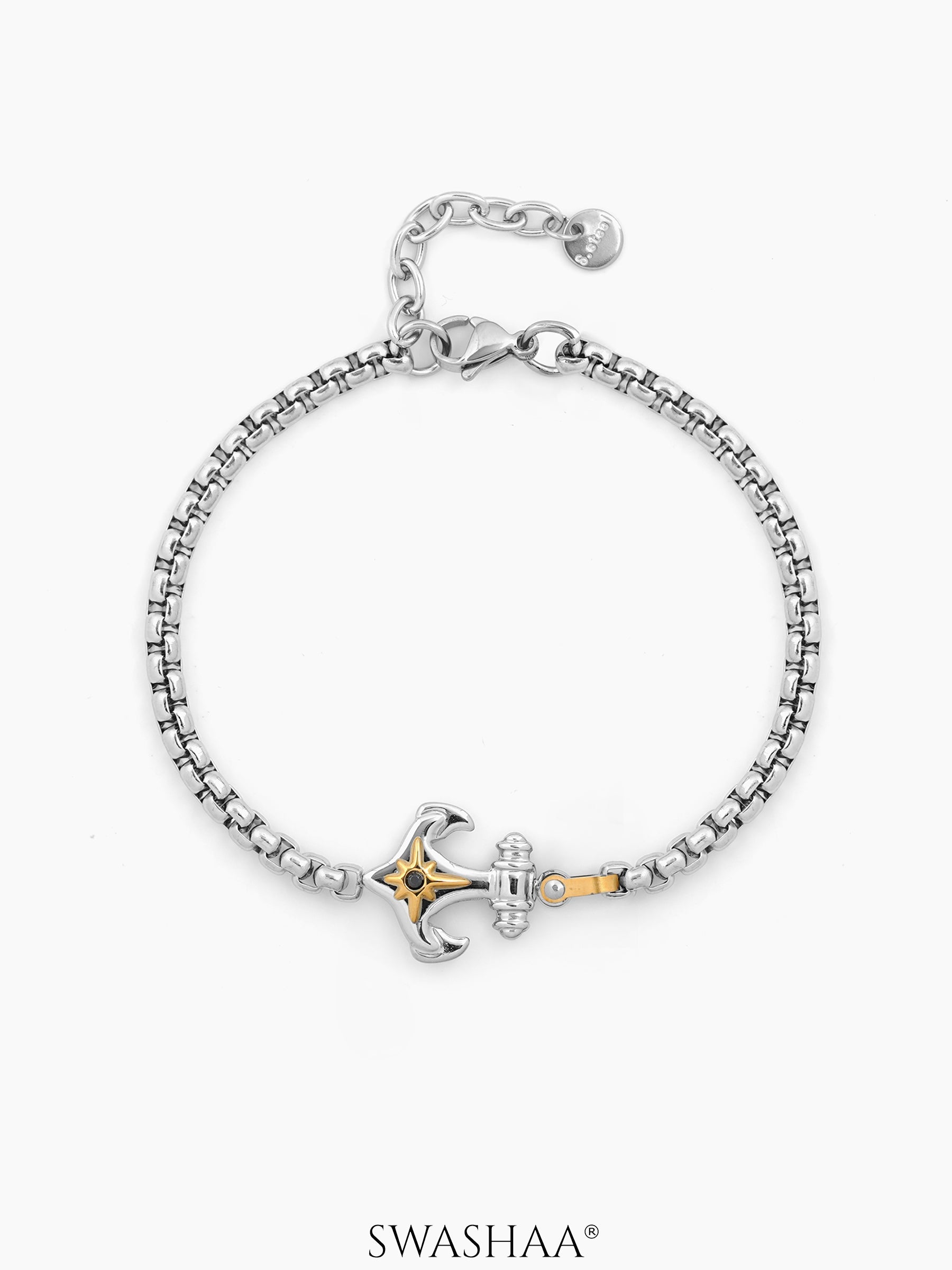 Valerio Charm Men's Bracelet Two Tone