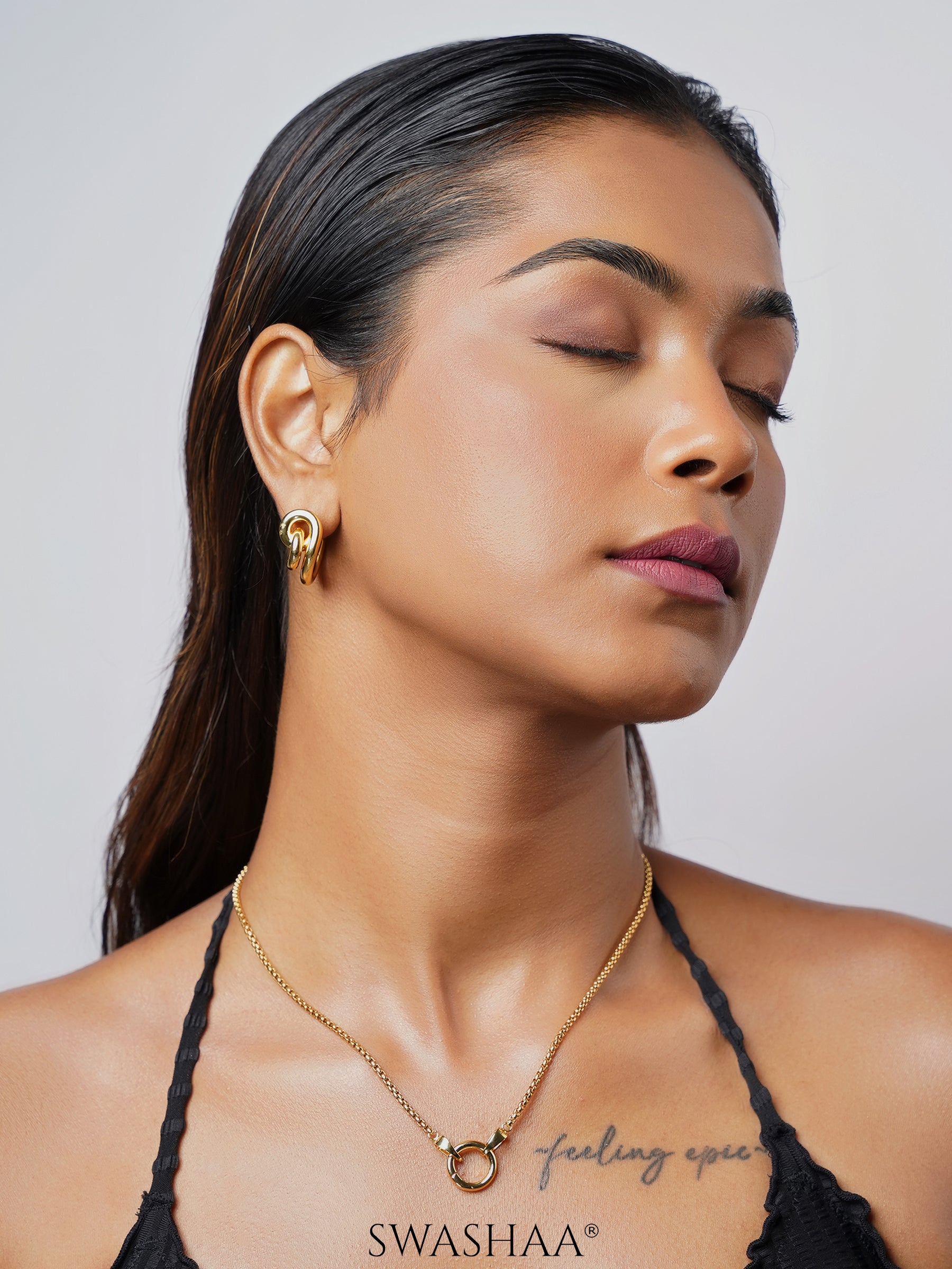 Vangie Eternal Ring Amulate Box Chain Necklace