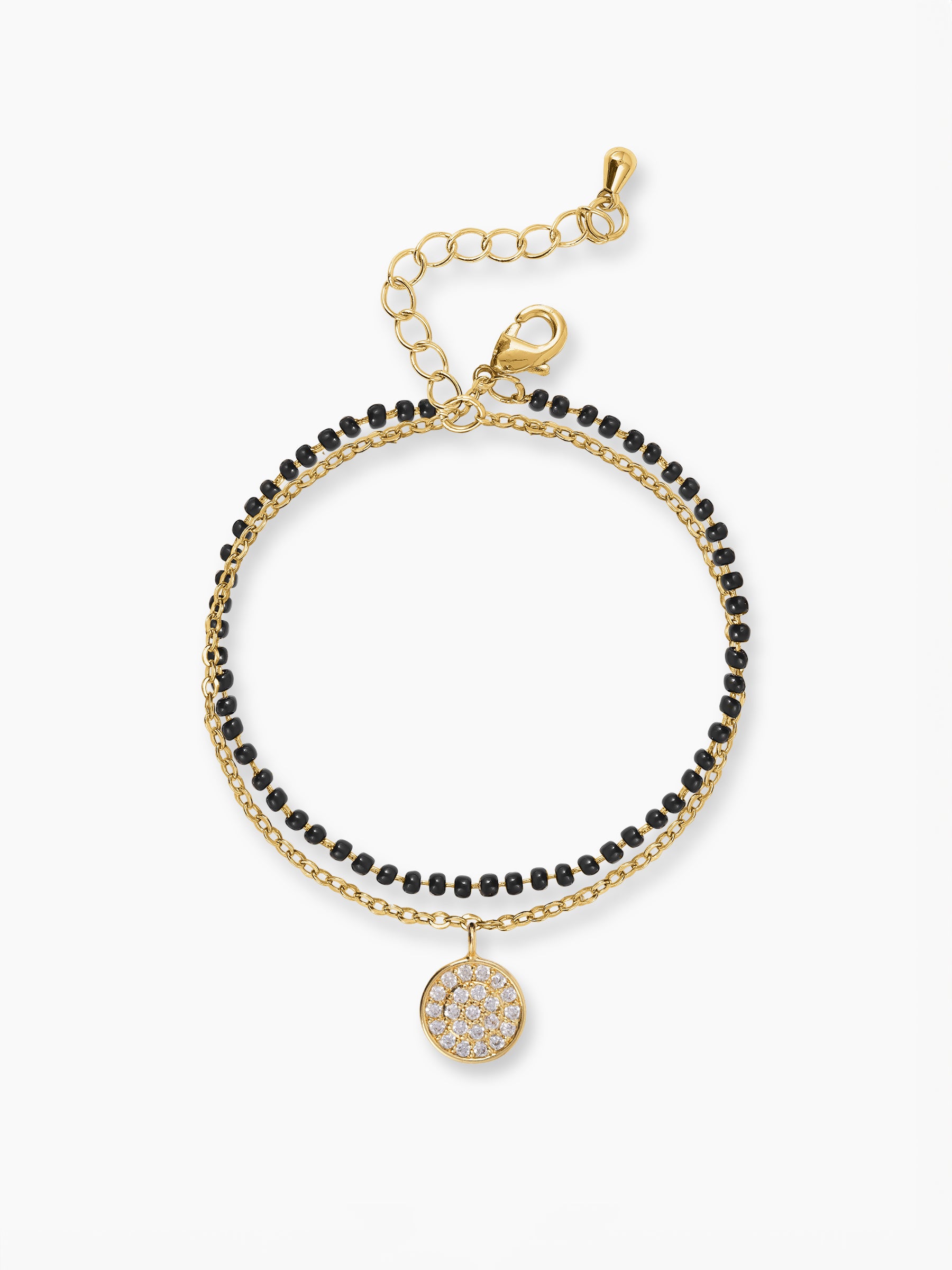 Vanya Layered 14K Gold Plated Mangalsutra Bracelet Gold
