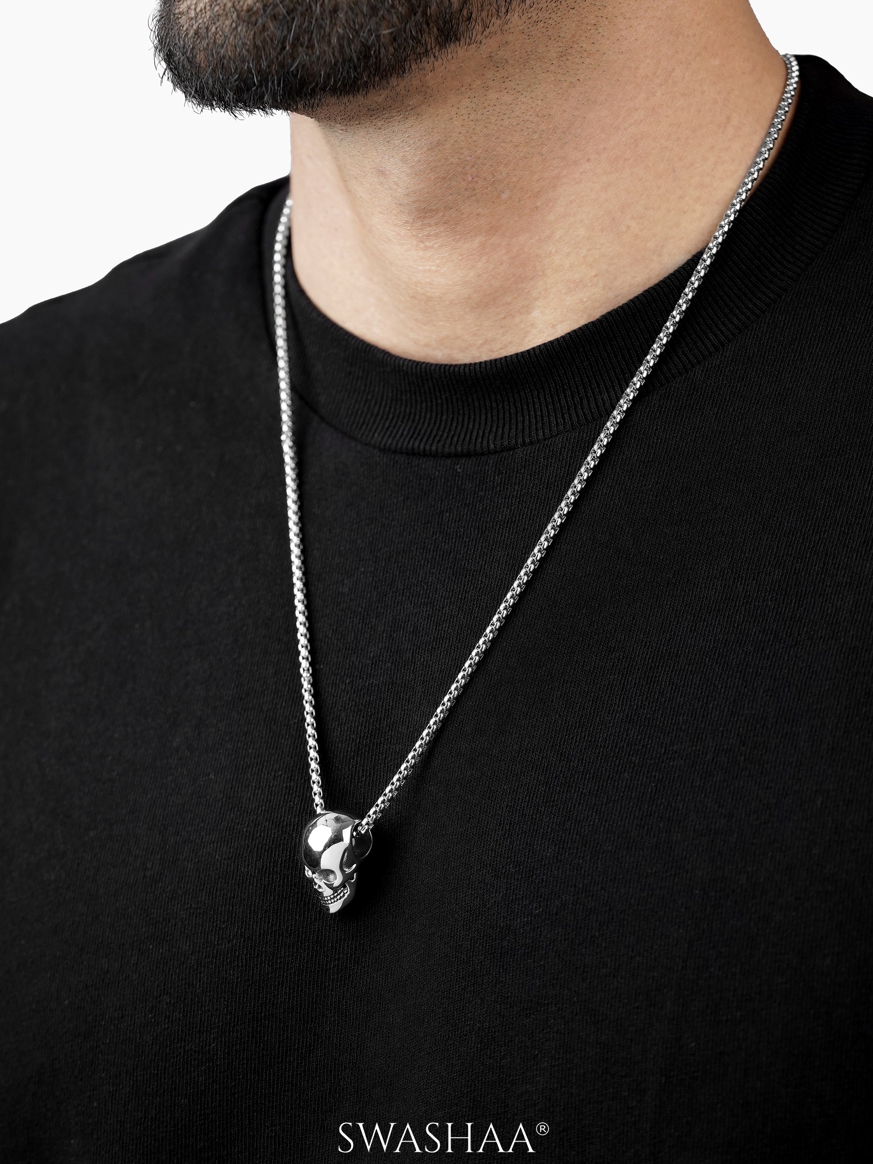 Varek Deathgrin Skull Men's Chain Pendant