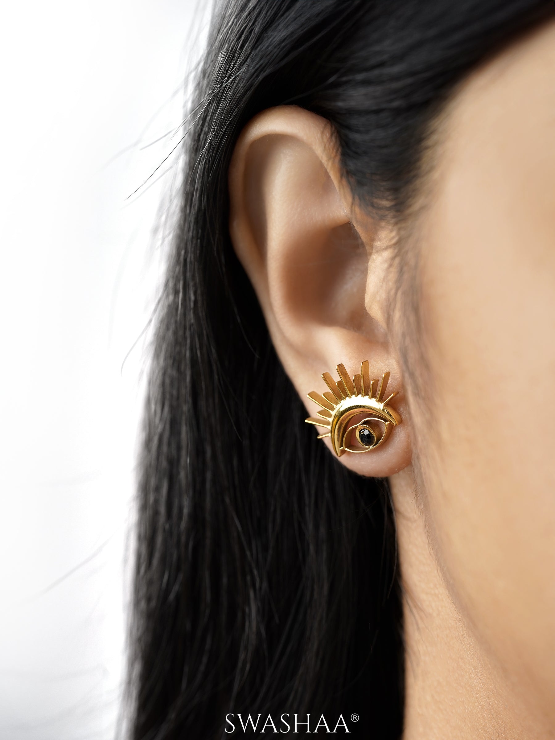 Varra Eye 18K Gold Plated Earrings