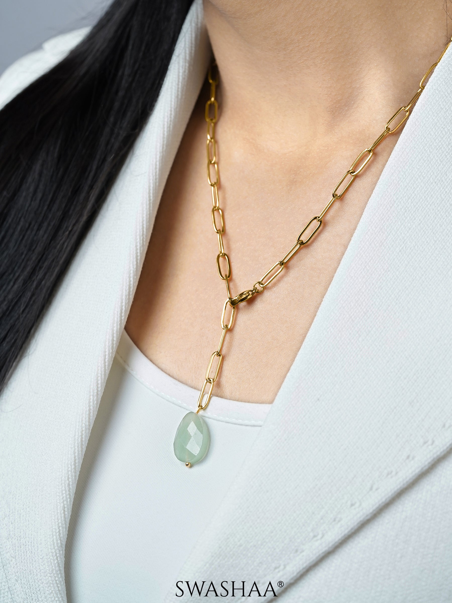 Verdure Drop 18K Gold Plated Necklace