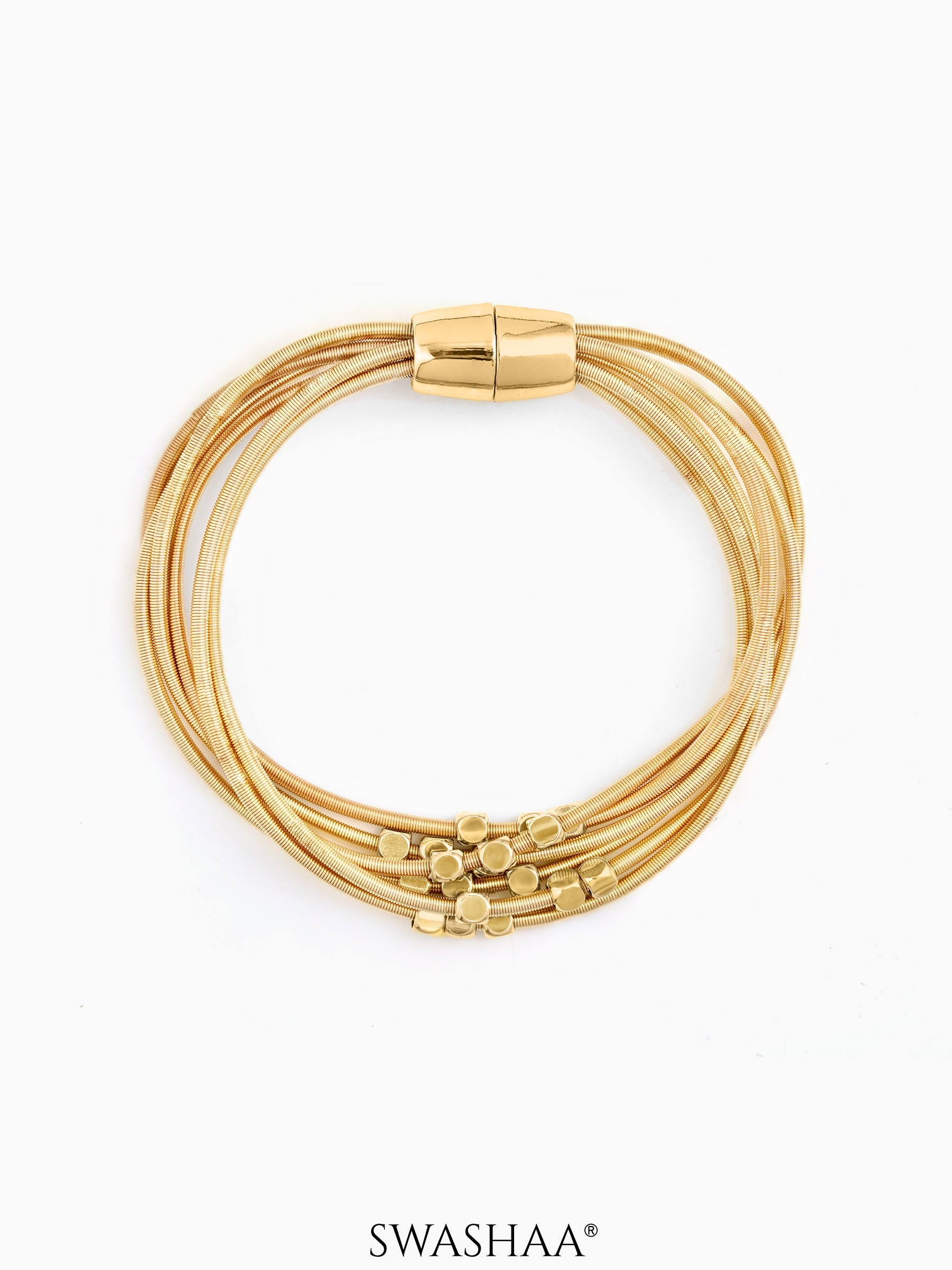 Vireya Layered Chain Bracelet 18K Gold Plated