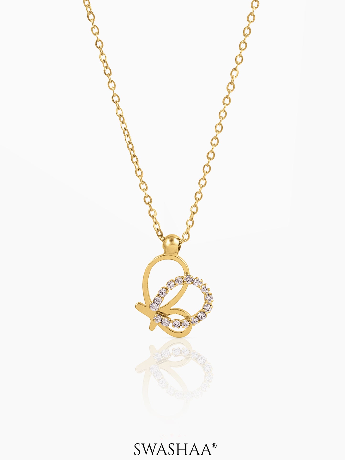 Volar Butterfly Necklace 18K Gold Plated