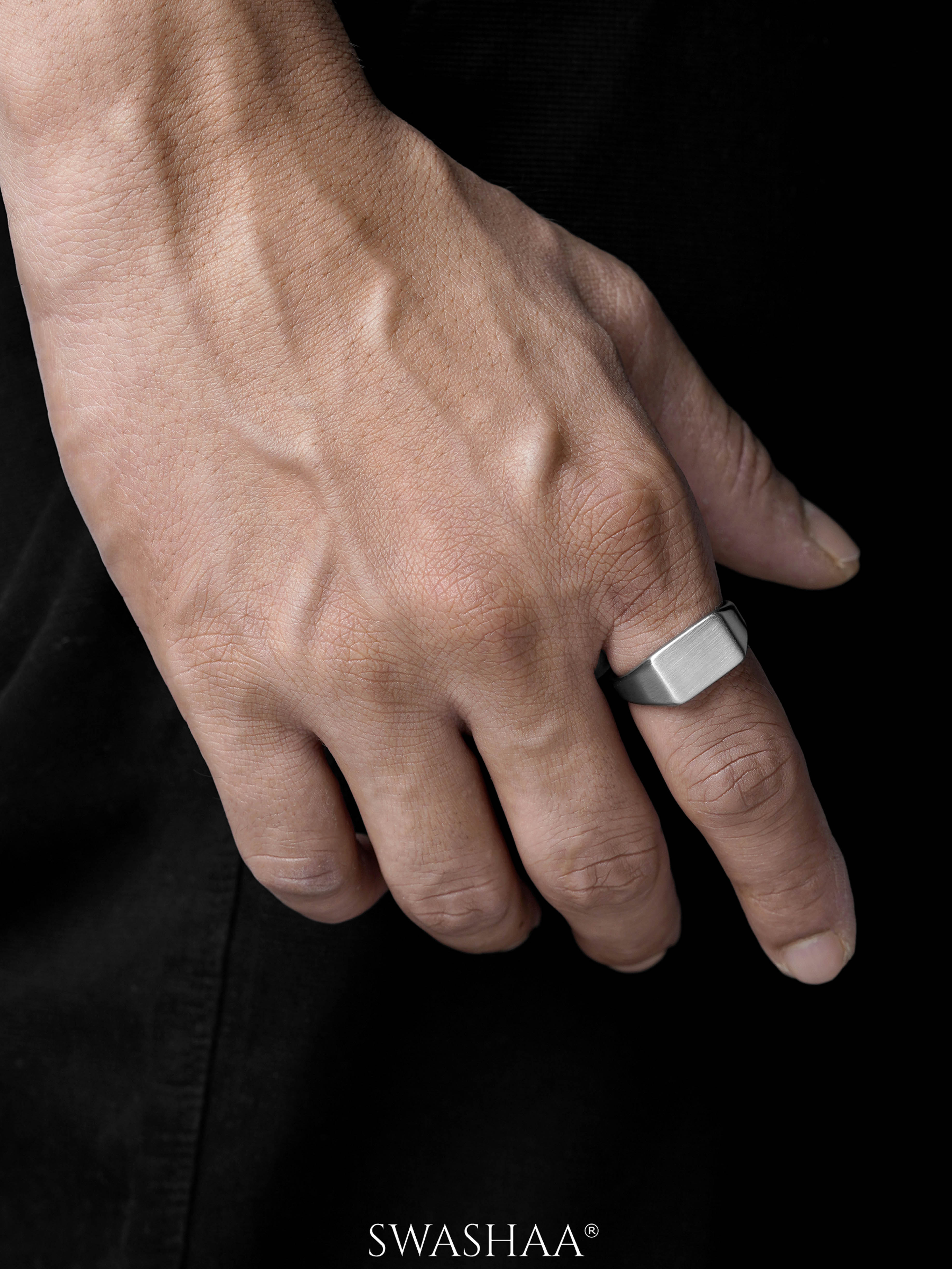 Vorn Matte Signet Men's Ring