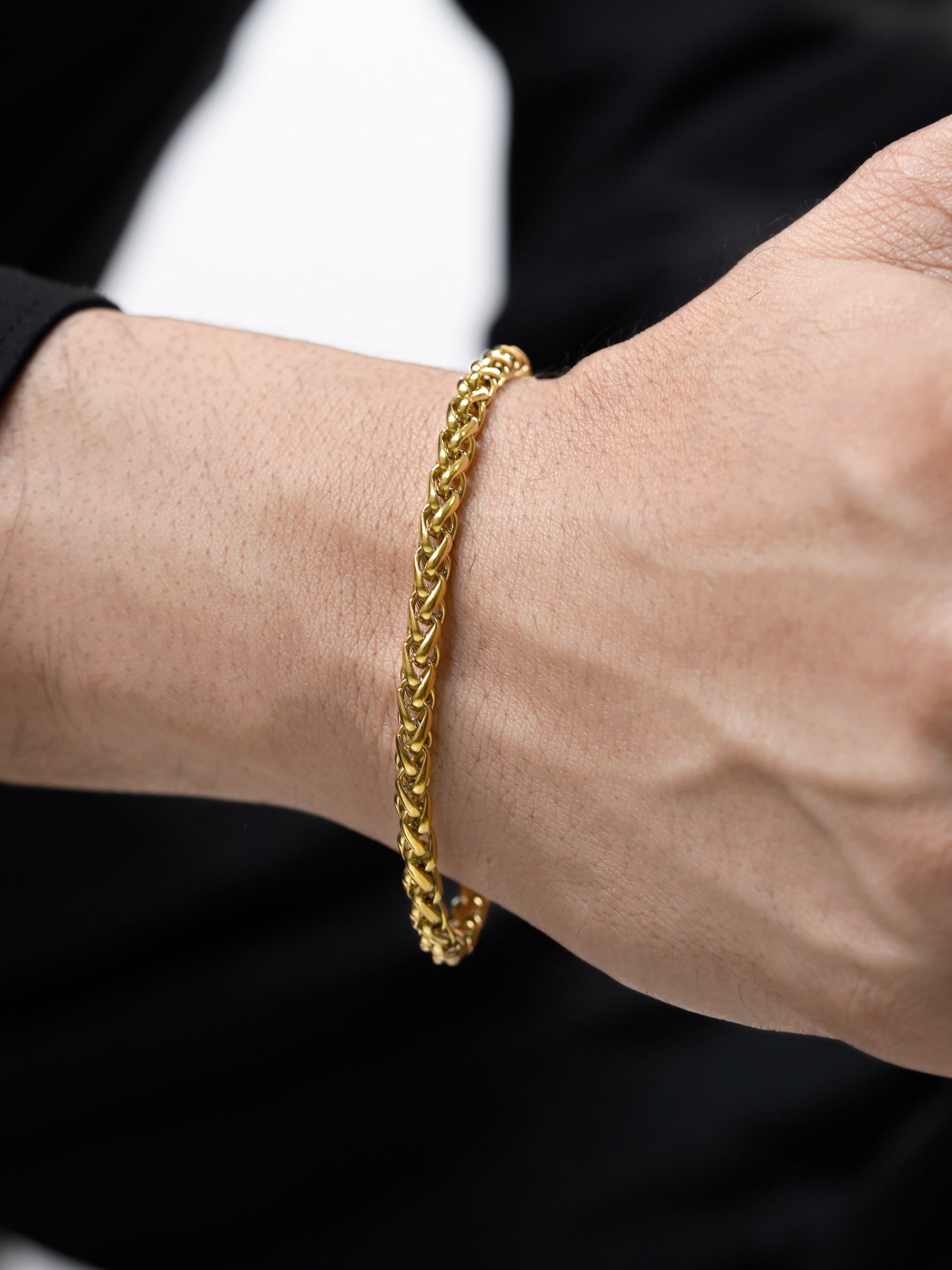 Wheat Chain 5 MM Men's Bracelet