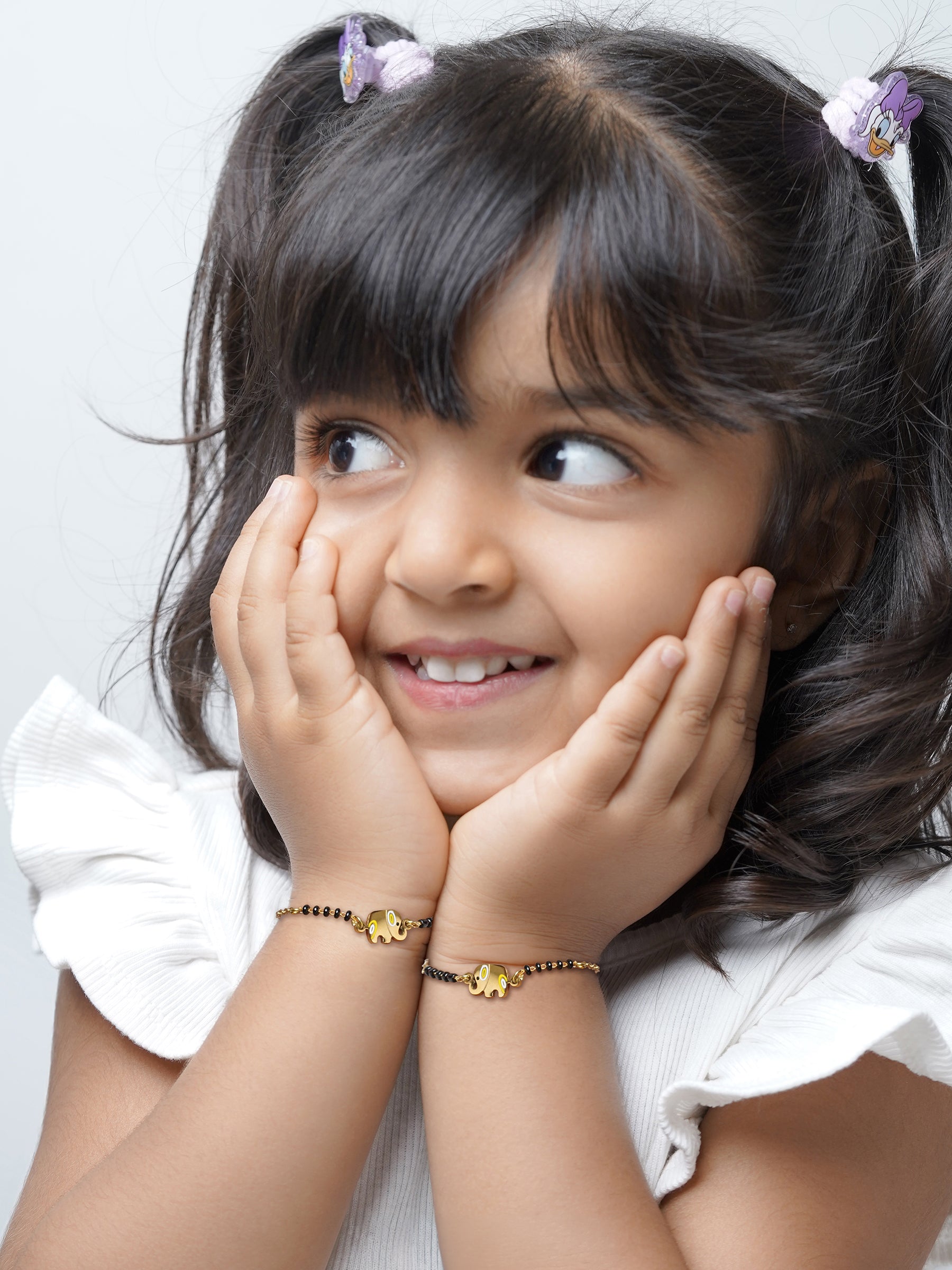 Yolo Elephant 18K Gold Plated Kid's Nazariya Bracelet