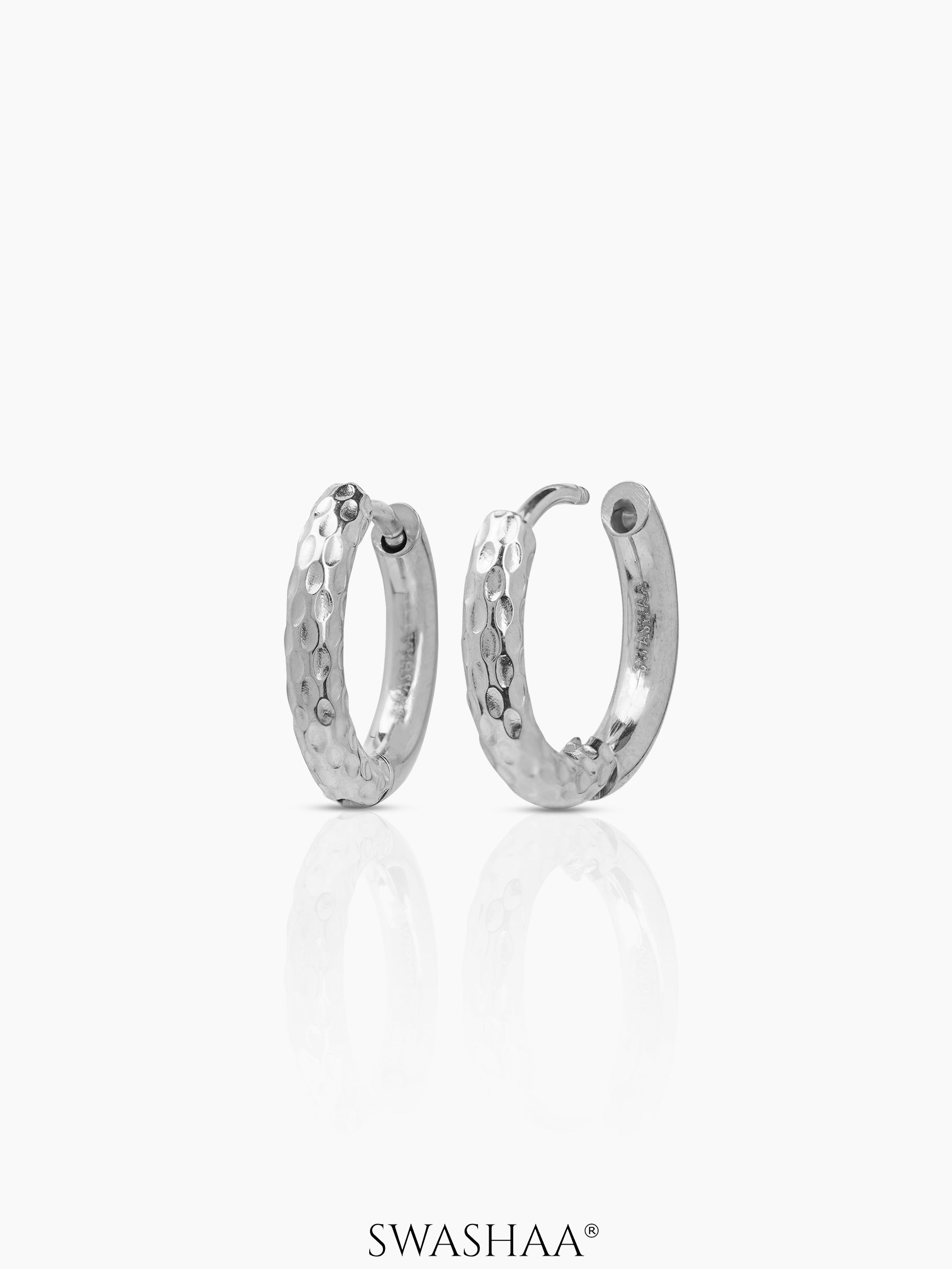 Zarek Textured Men's Hoop Earrings
