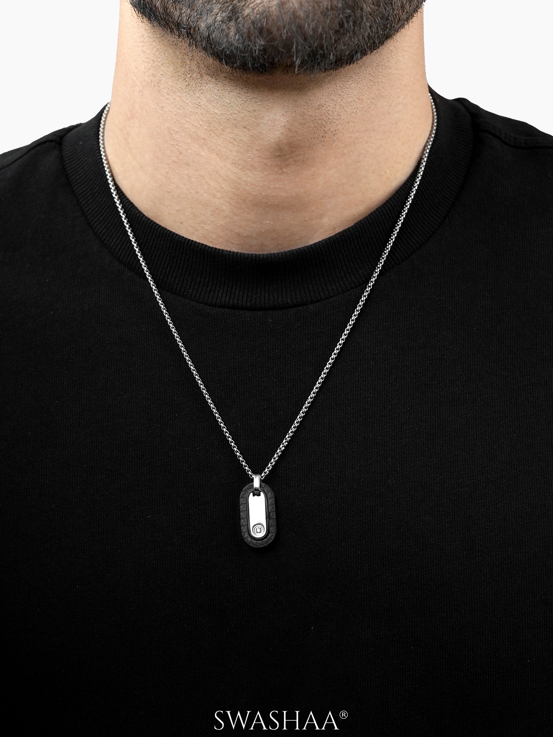 Zarvox Edge Men's Chain Pendant