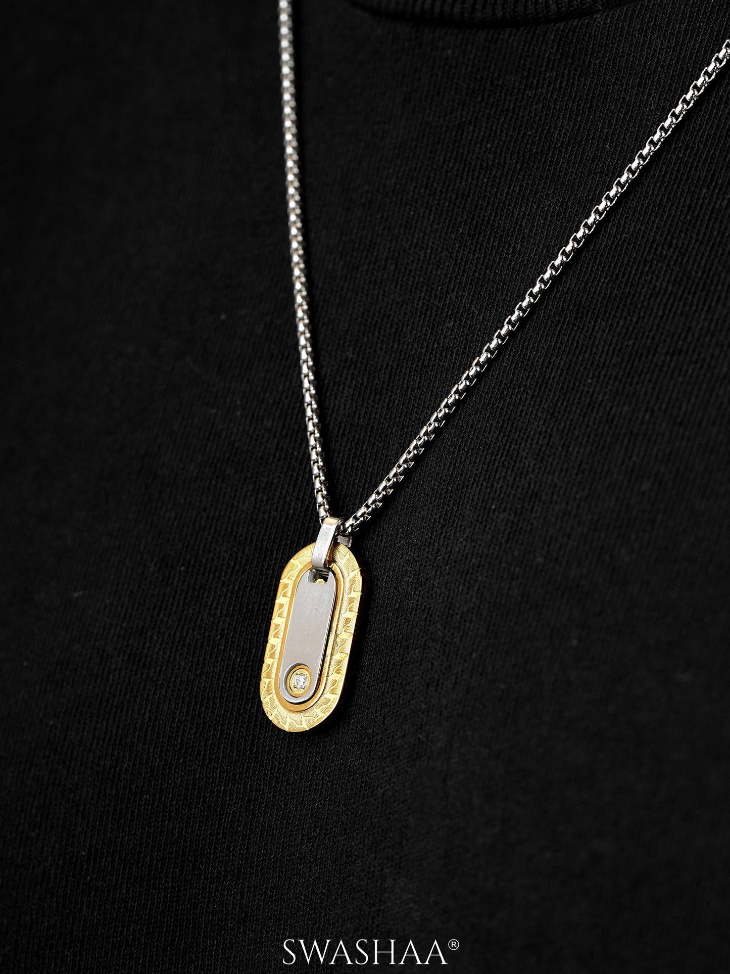 Zarvox Edge Men's Chain Pendant