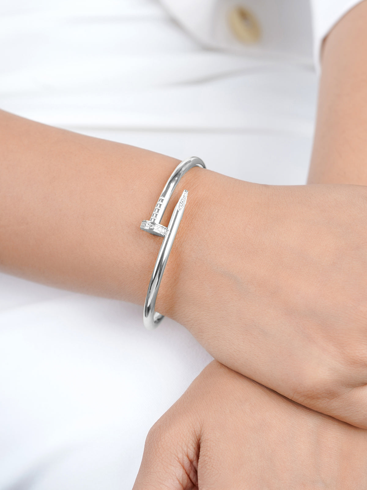 Zayden Diamond Nail Women's Bracelet