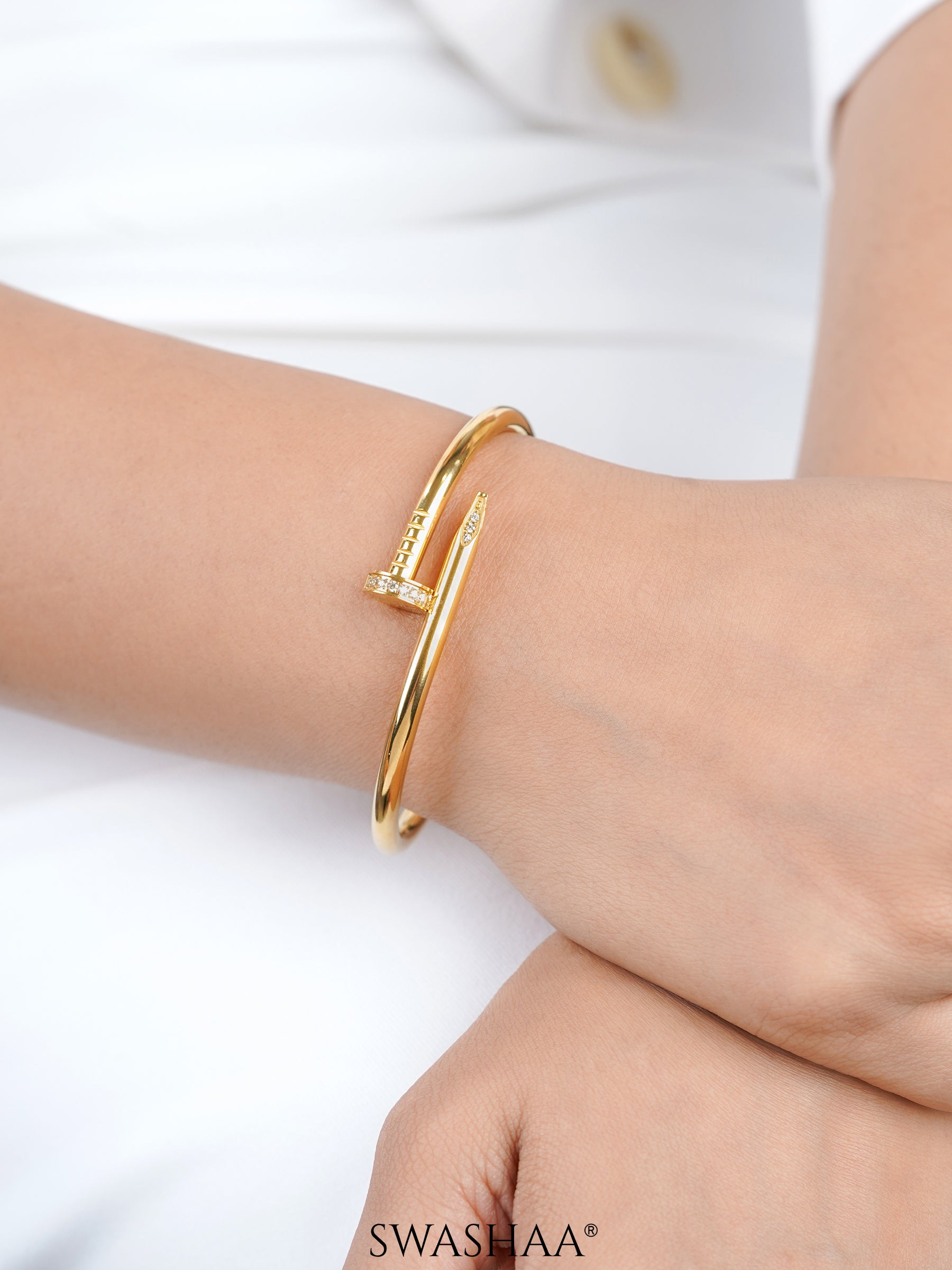 Zayden Diamond Nail Women's Bracelet