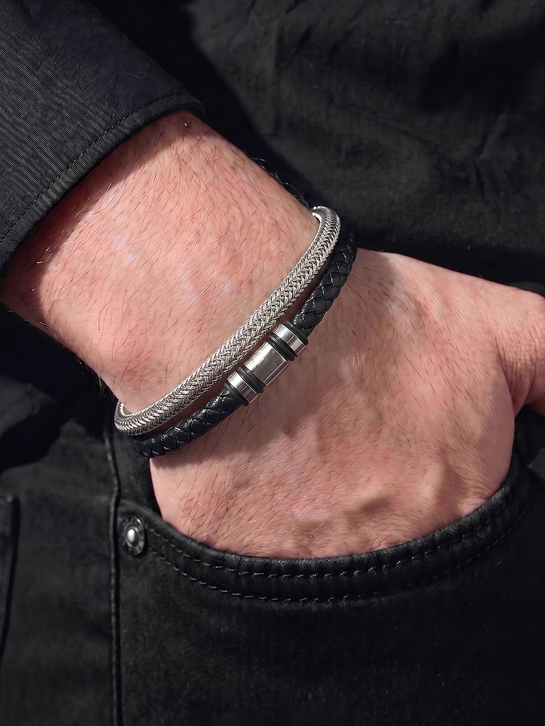 Zayric Men's Leather Bracelet