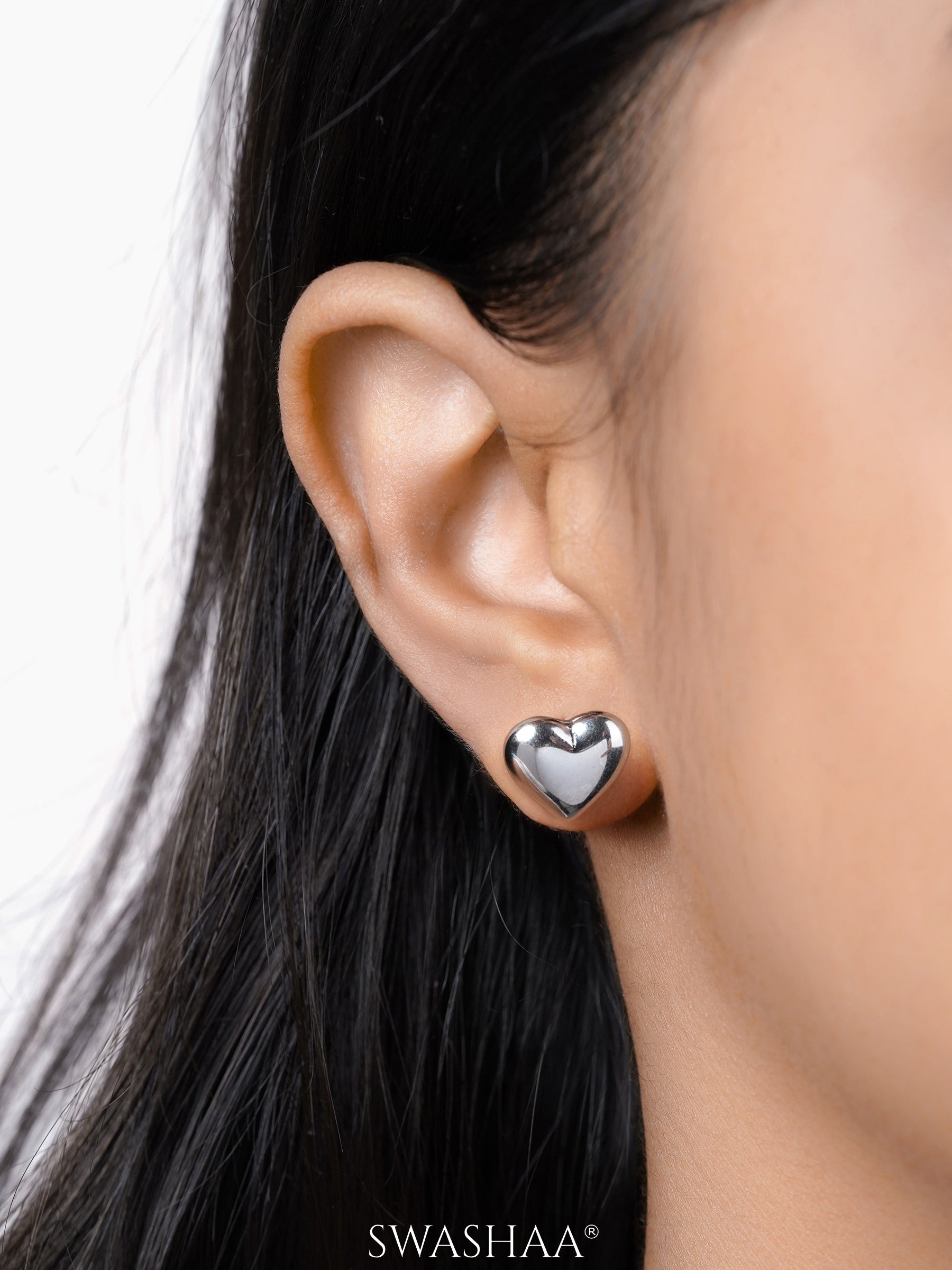 Zena Heart Women's Stud Earrings