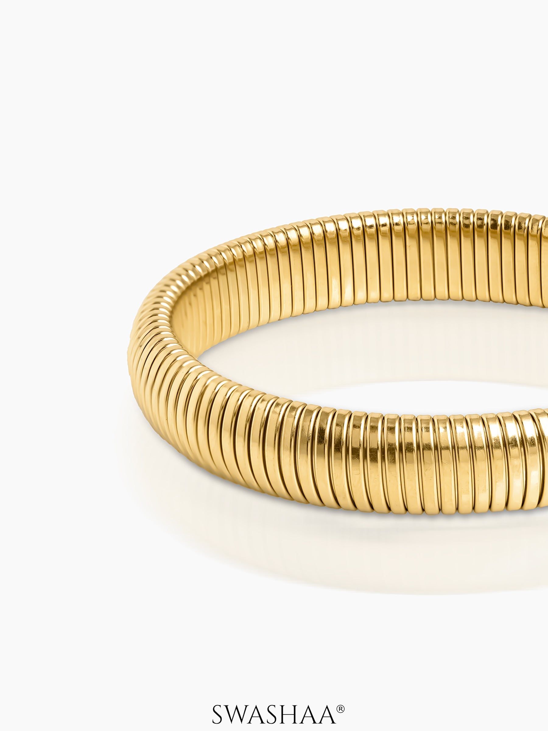Abby Ribbed Bangle Bracelet