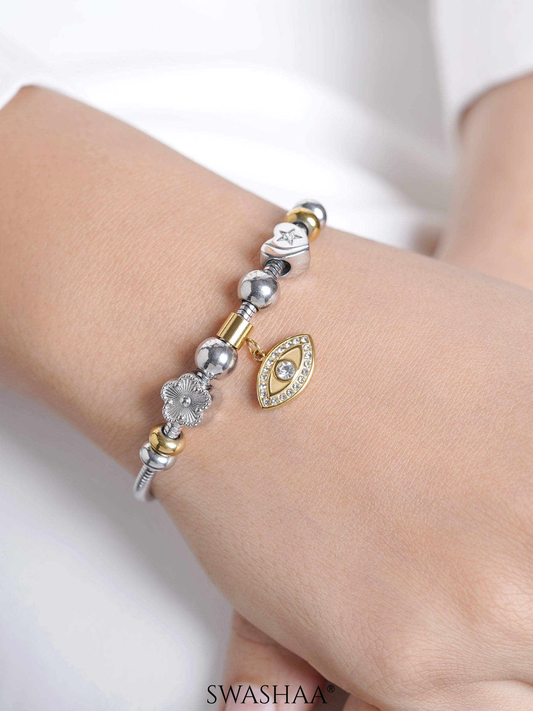 Ziaa Evil Eye Charm Bracelet