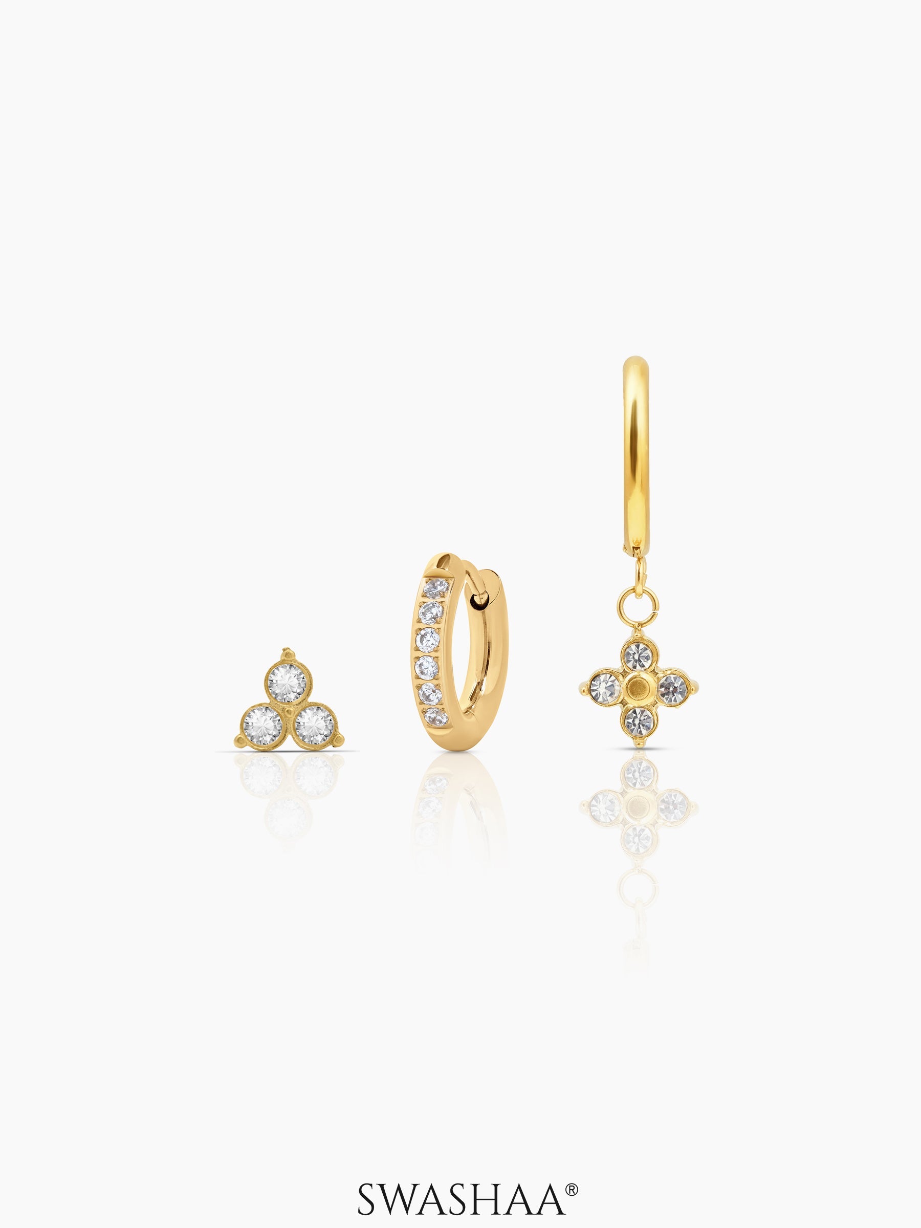 Zinia Diamond Women's Earrings Set