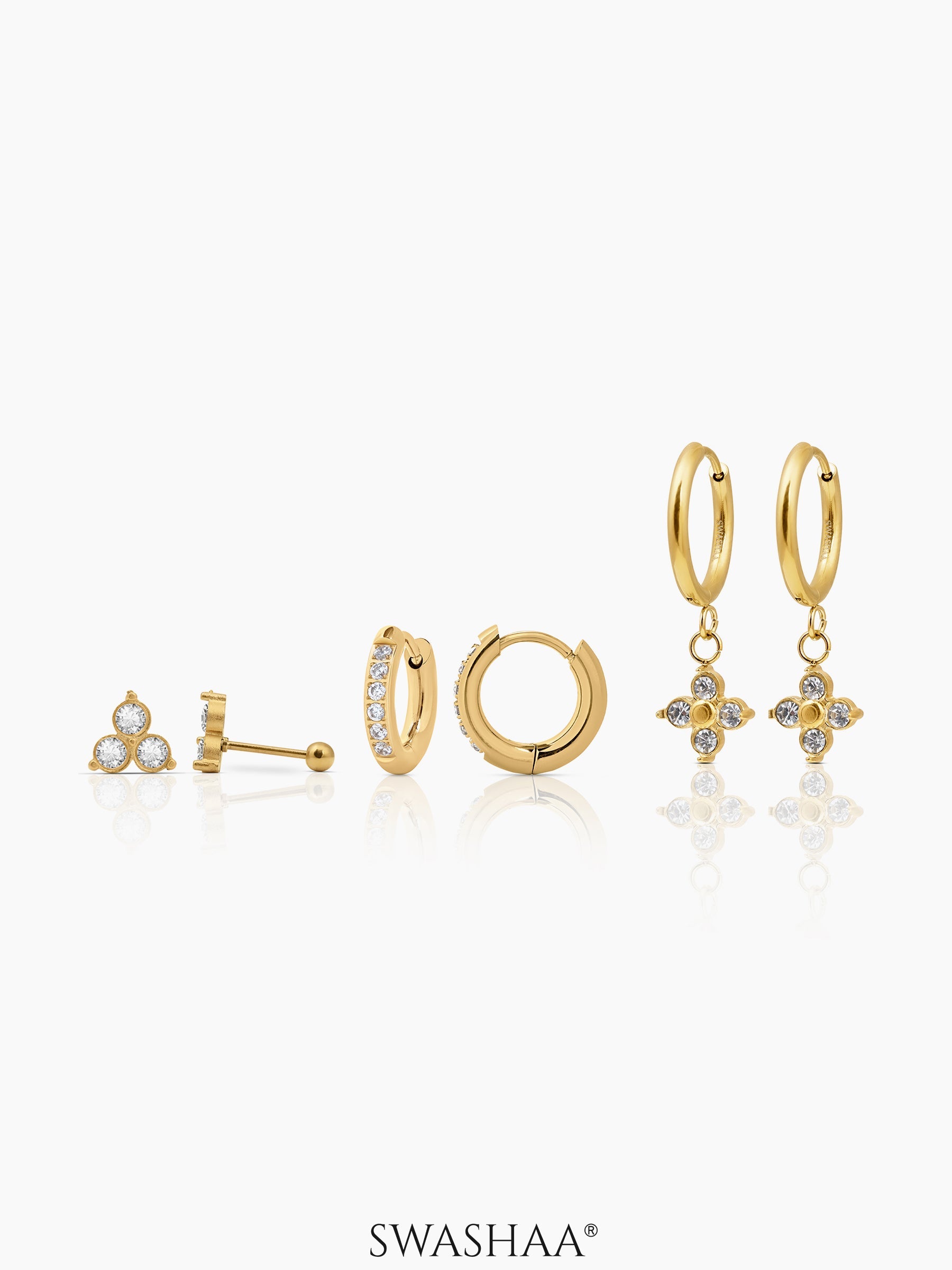 Zinia Diamond Women's Earrings Set