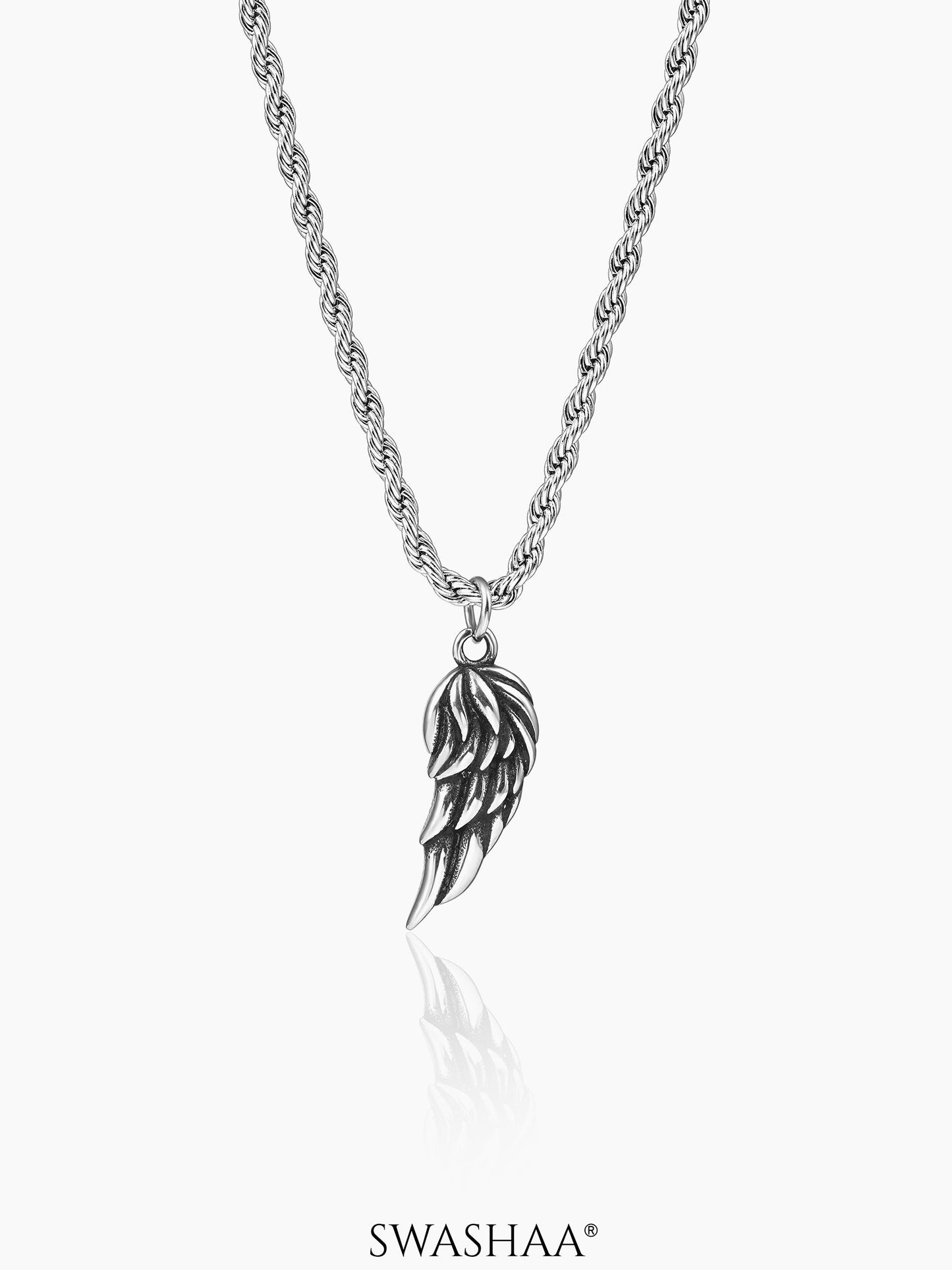 Ziven Wing Men's Chain Pendant Silver
