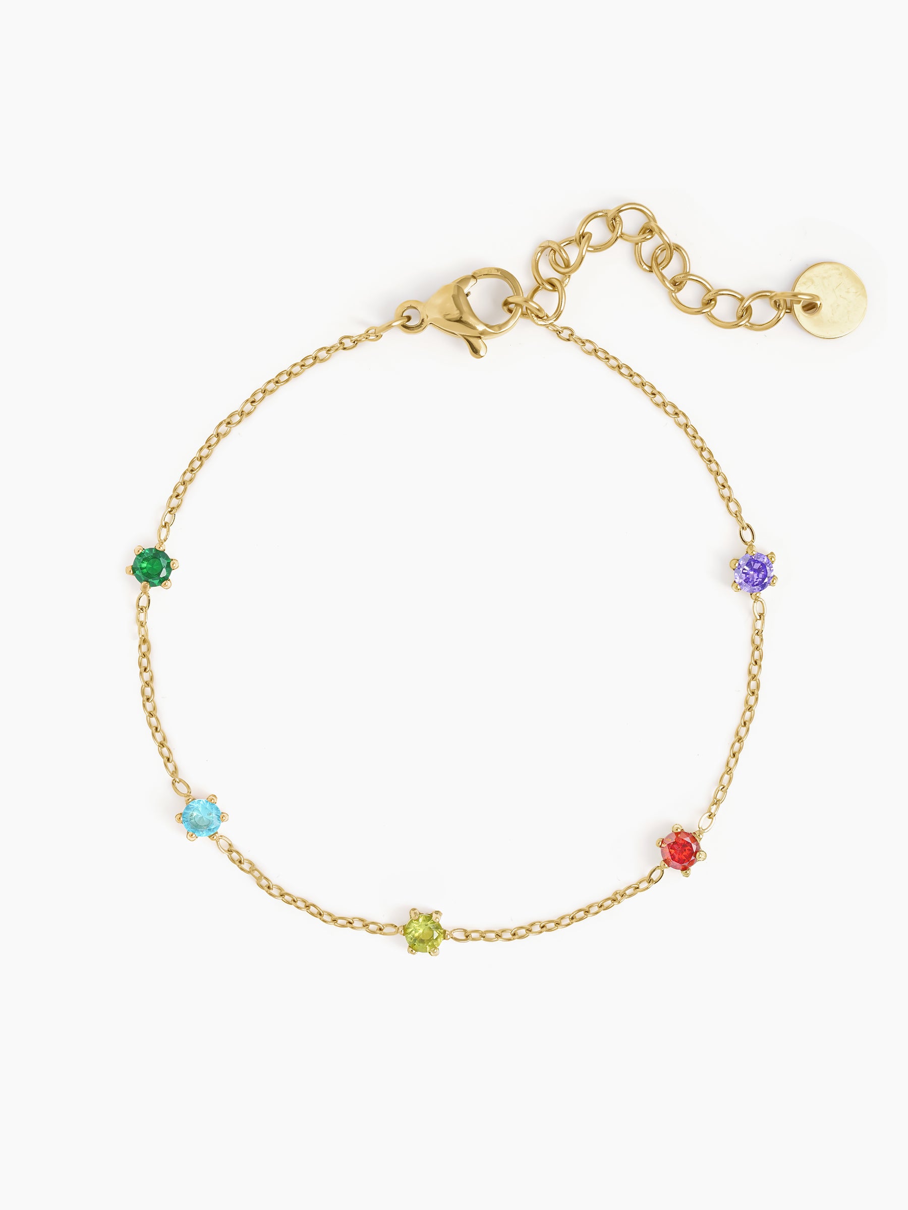 Ziya Multi Diamond 14K Gold Plated Women's Bracelet