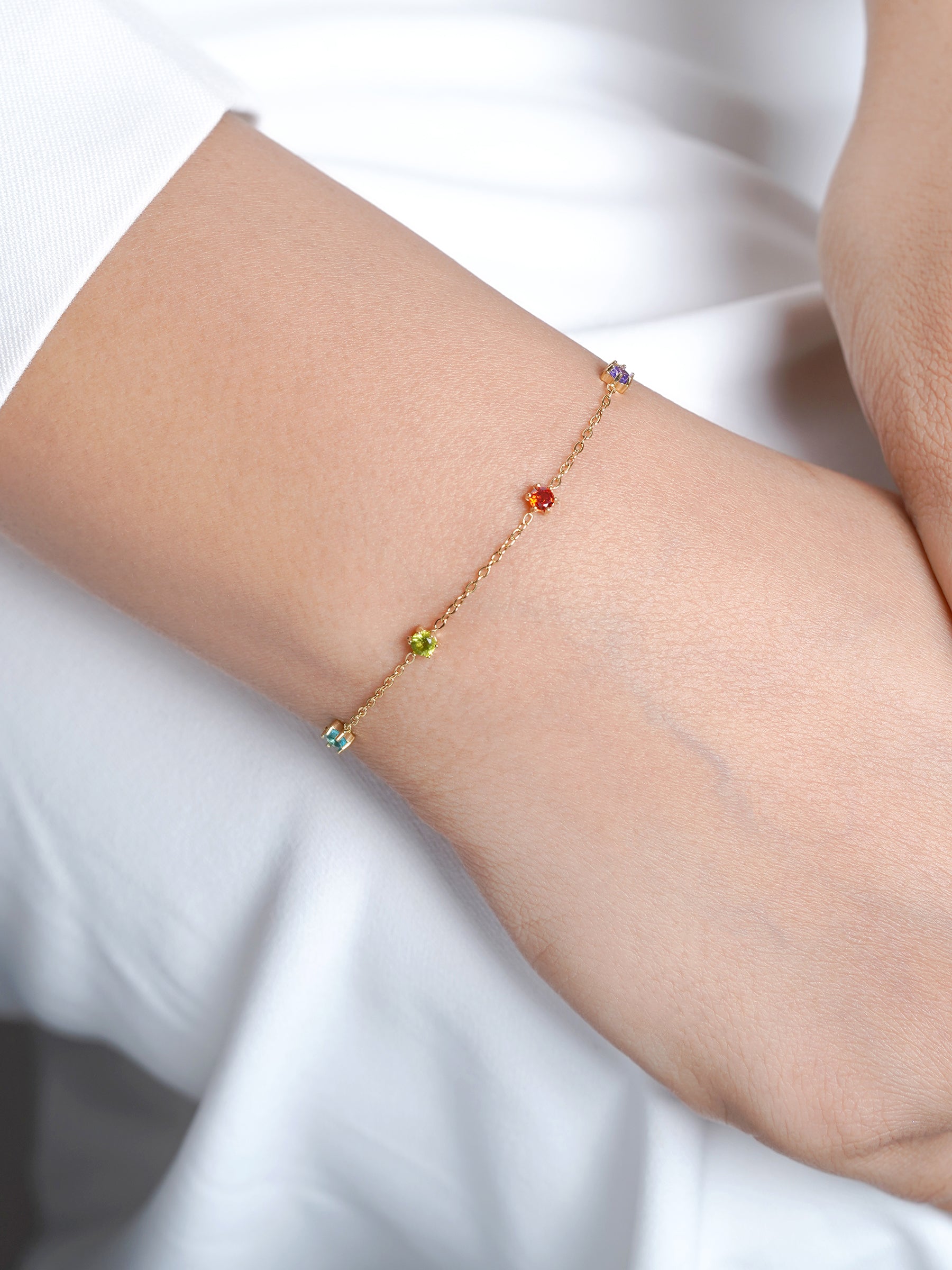 Ziya Multi Diamond 14K Gold Plated Women's Bracelet
