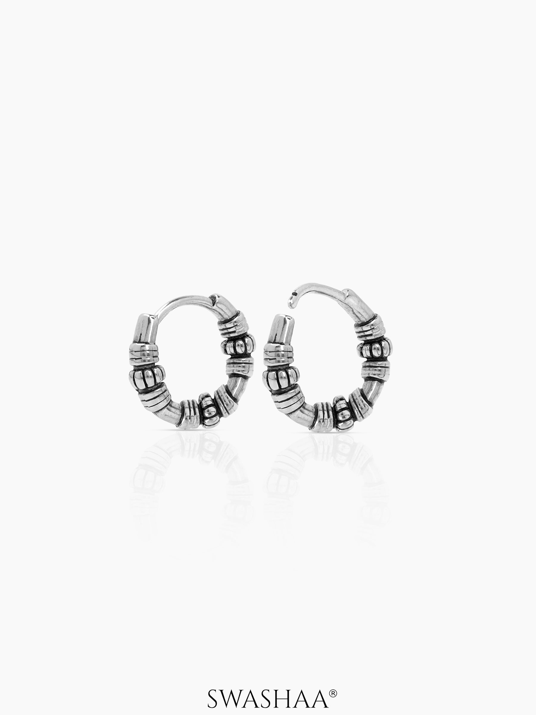 Zorik Tribal Men's Hoop Earrings