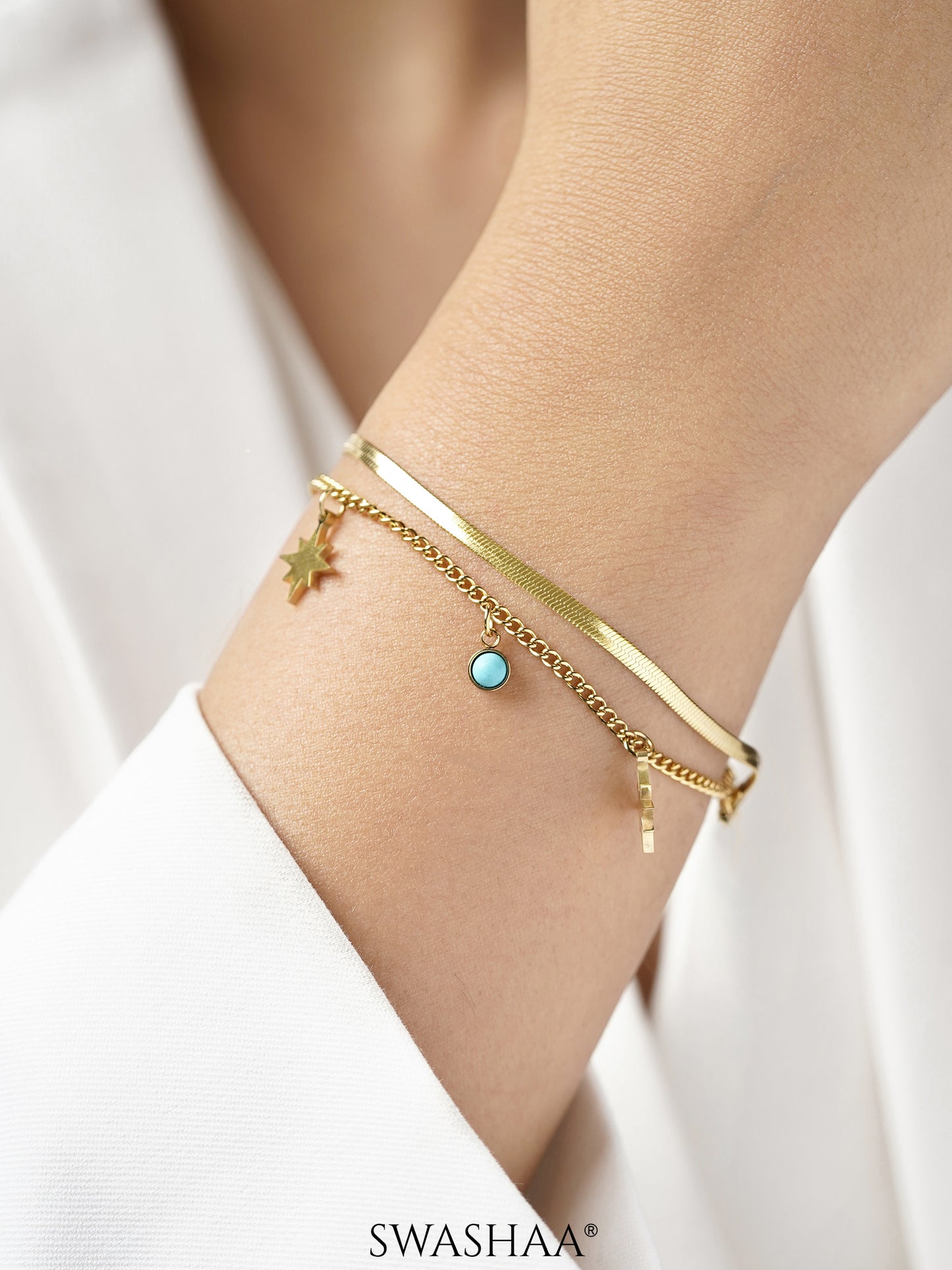 Zoya Star 18K Gold Plated Bracelet