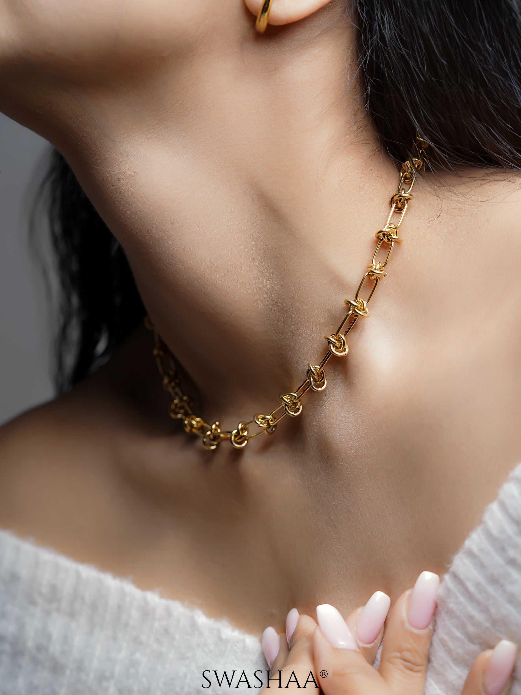 Zynn Link 18K Gold Plated Choker