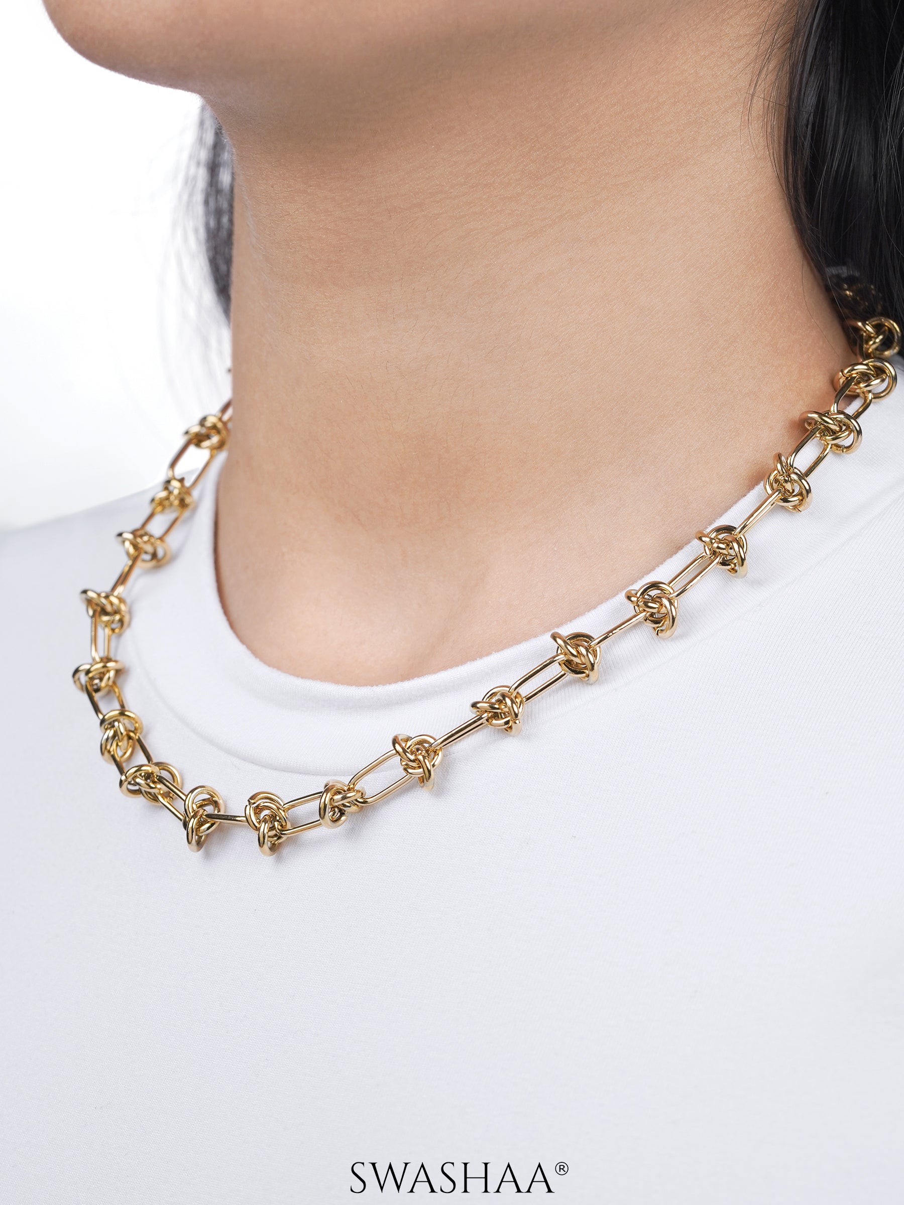 Zynn Link 18K Gold Plated Choker