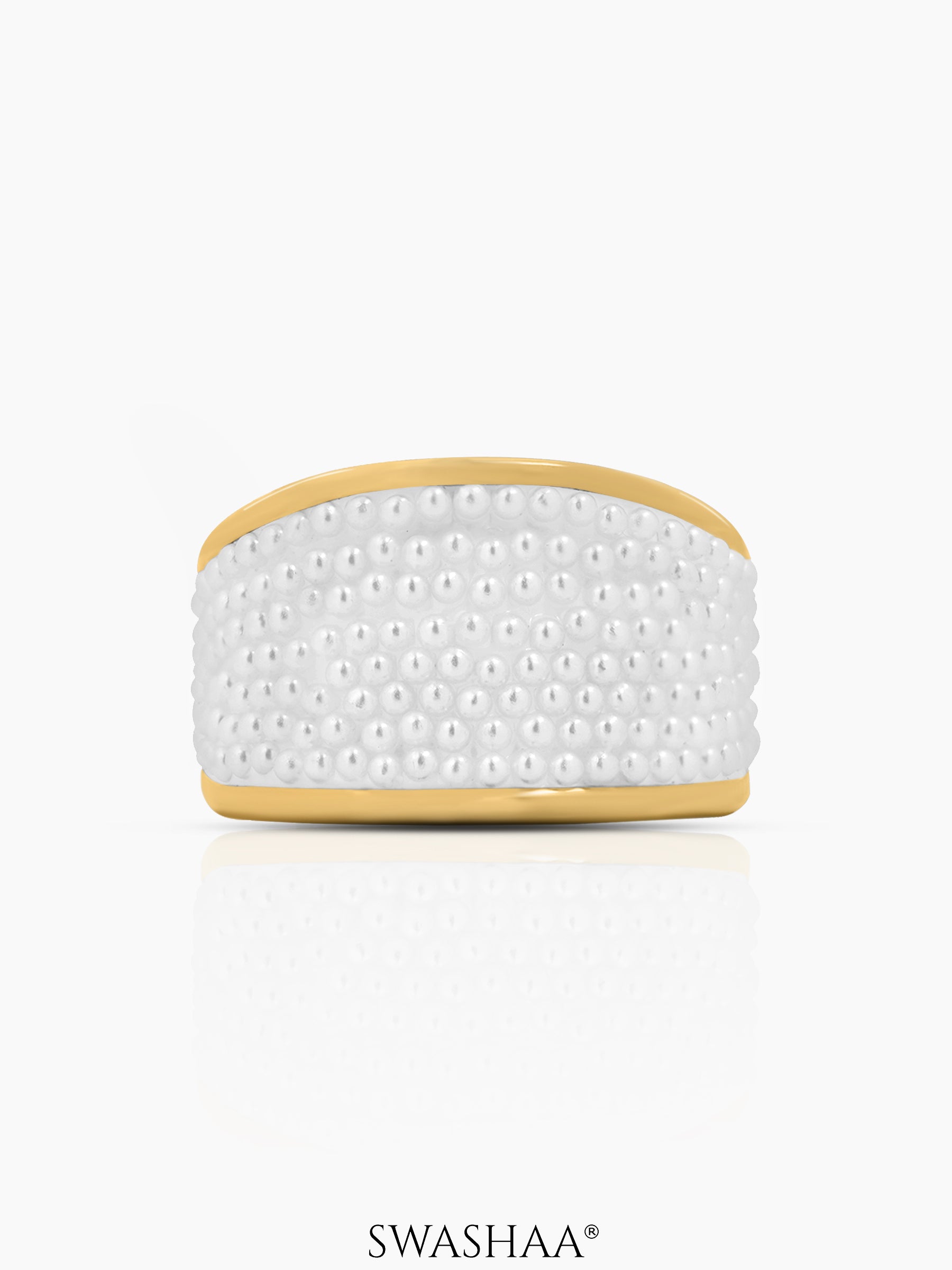 Avena Pearl Cluster Dome Ring