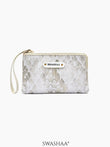 Amara Wristlet Amara Print Beige