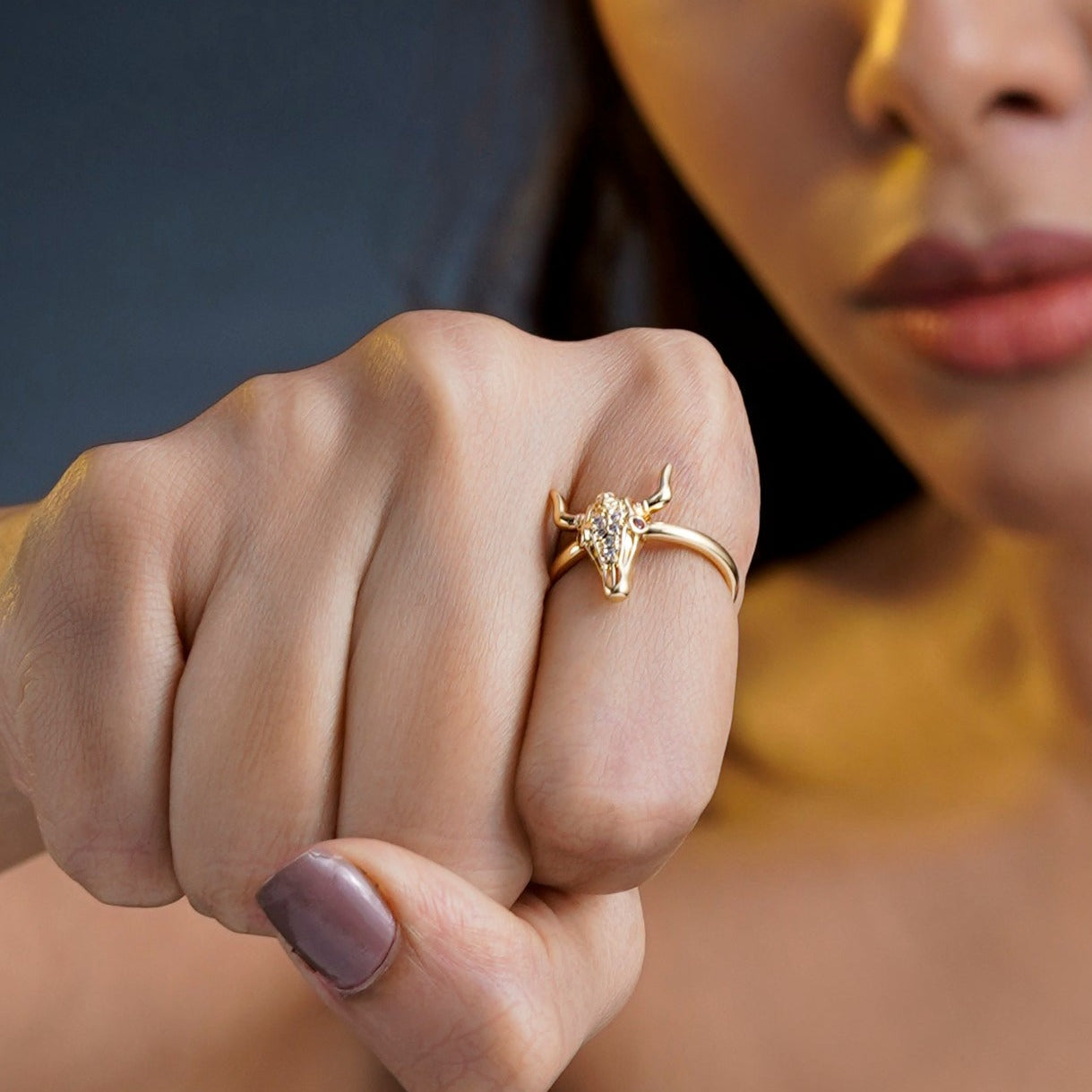Antlers 18K Gold Plated Ring