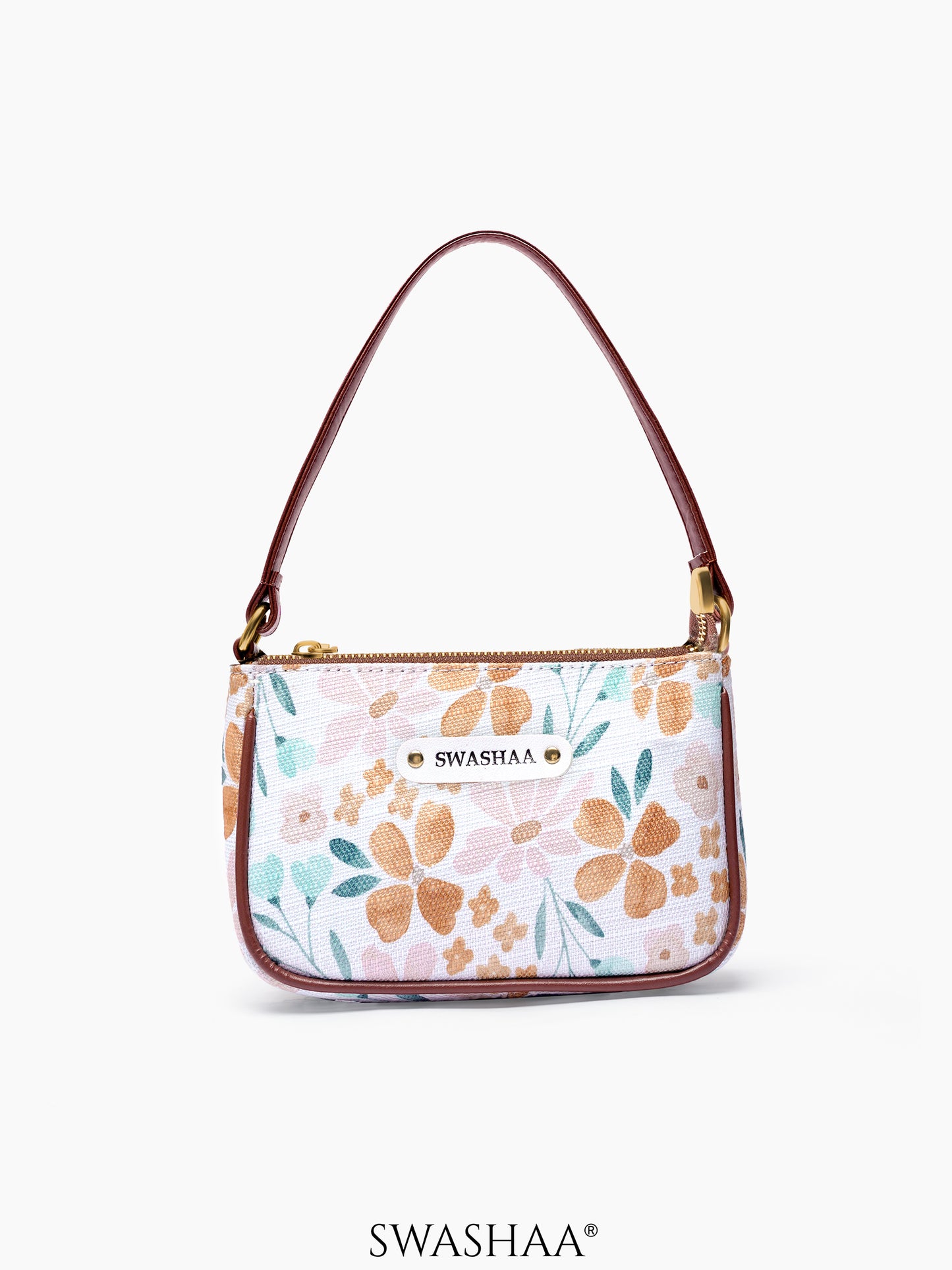 Aster Petal Mini Shoulder Bag Aster Petal Print White - Multi Floral