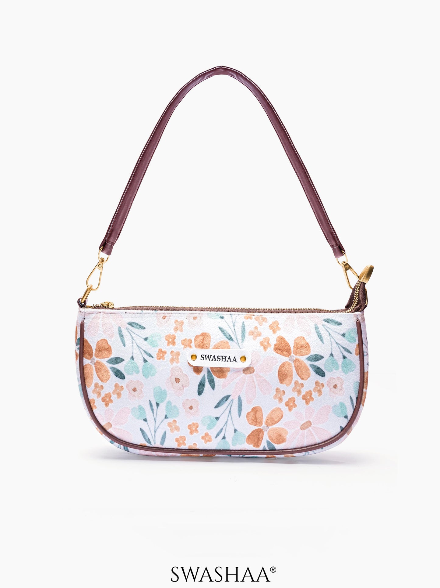 Aster Petal Swinger Bag Aster Petal Print White - Multi Floral