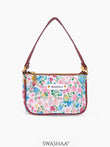 Aura Small Mini Shoulder Bag Aura Print White - Multi Floral