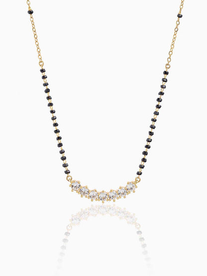 Aarna Diamond 14K Gold Plated Mangalsutra Gold