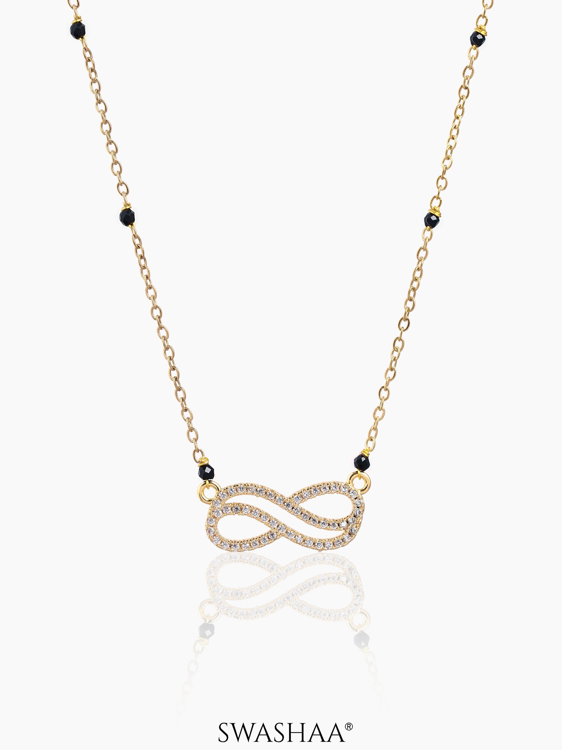 Aavya Infinity Mangalsutra 18K Gold-Plated