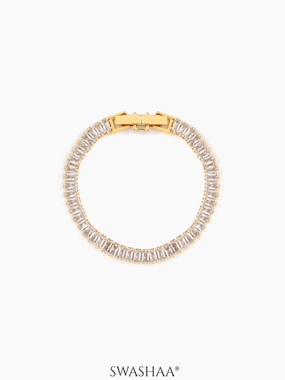 Adhik Diamond Men's Bracelet 18K Gold Plated