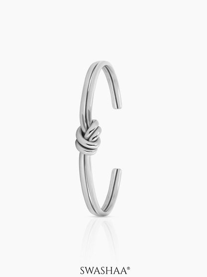 Arlen Knot Cuff Bracelet Silver