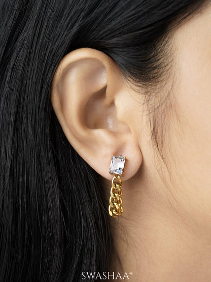 Agnes Chain 18K Gold Plated Earrings