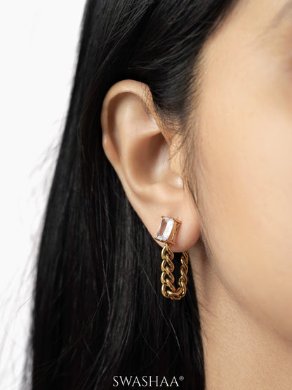 Agnes Chain 18K Gold Plated Earrings