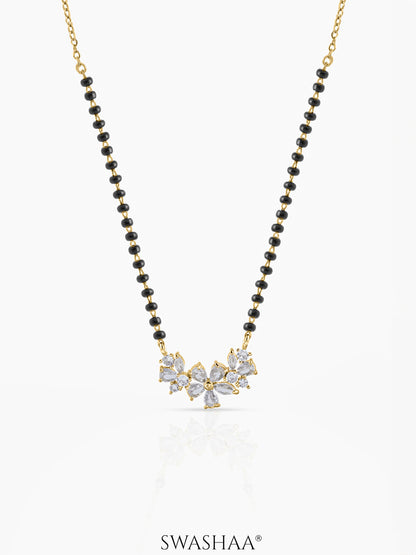 Aira Floral Cluster Mangalsutra 18K Gold Plated
